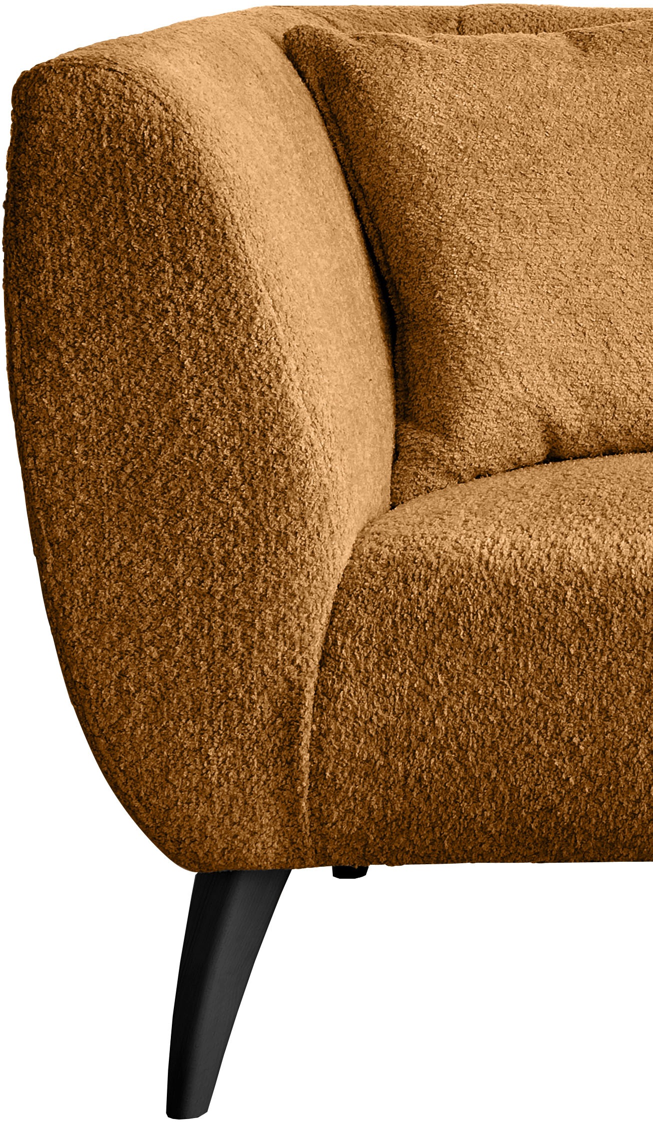Home affaire Ecksofa »Lazio modern und bequem, schmale Armlehnen, tolle Detailverarbeitung« zwei verschiedene Fussfarben wählbar