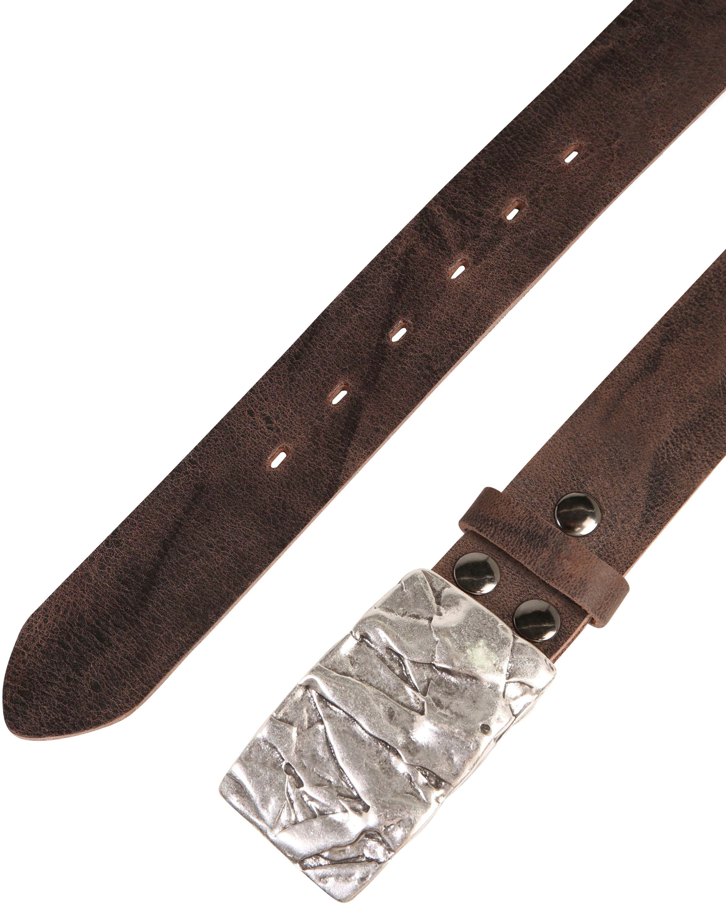 Rettungsring Gürtel Ledergürtel mit Koppelschliesse im Vintage-Look, wechselbar