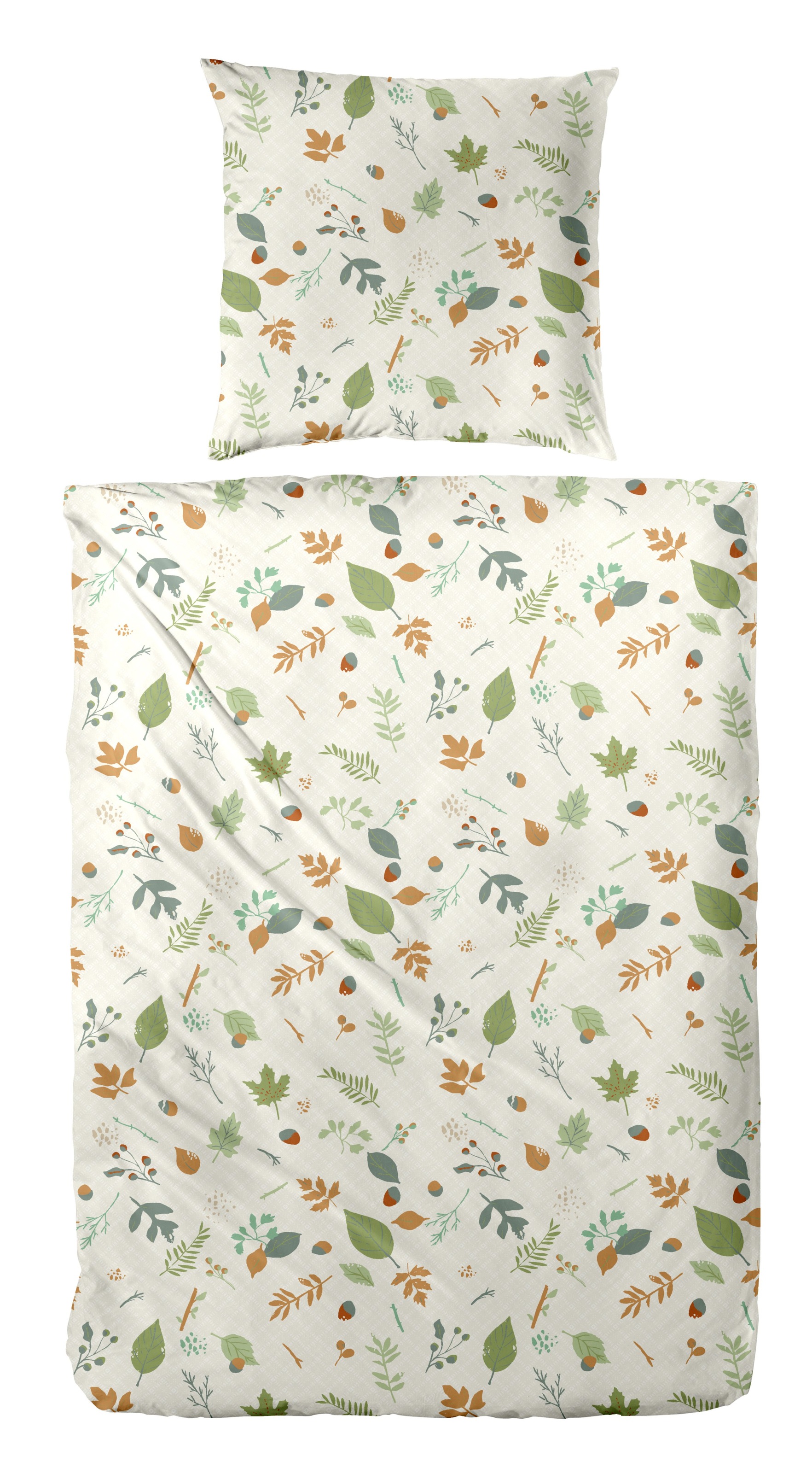 Image of Primera Bettwäsche "Biber-Bettwäsche Branches" 2 Stk. mit floralen Motiven