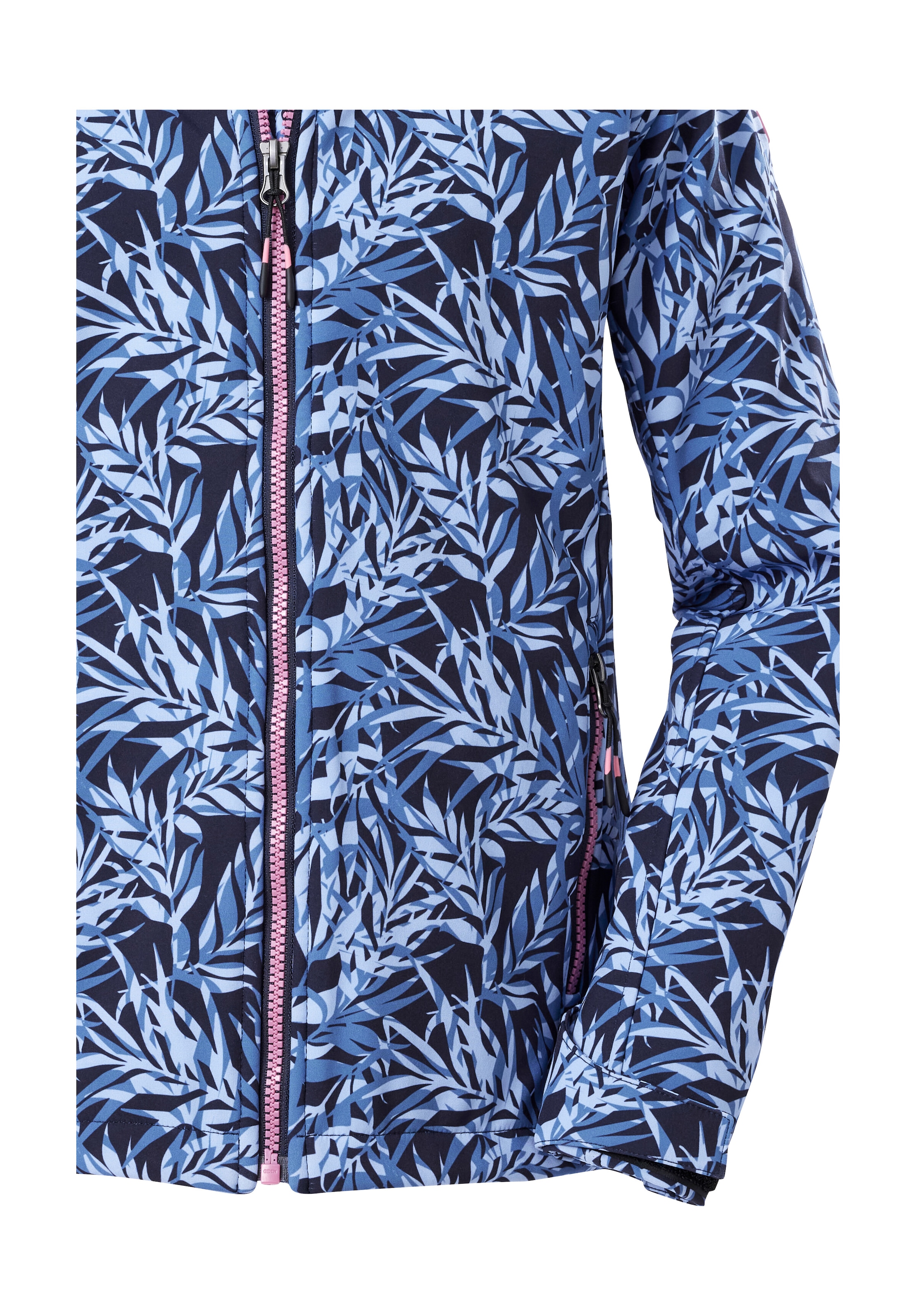Killtec Softshelljacke »Mädchen Softshelljacke Print« Wasserdicht, windabweisend, atmungsaktiv, modischer Print