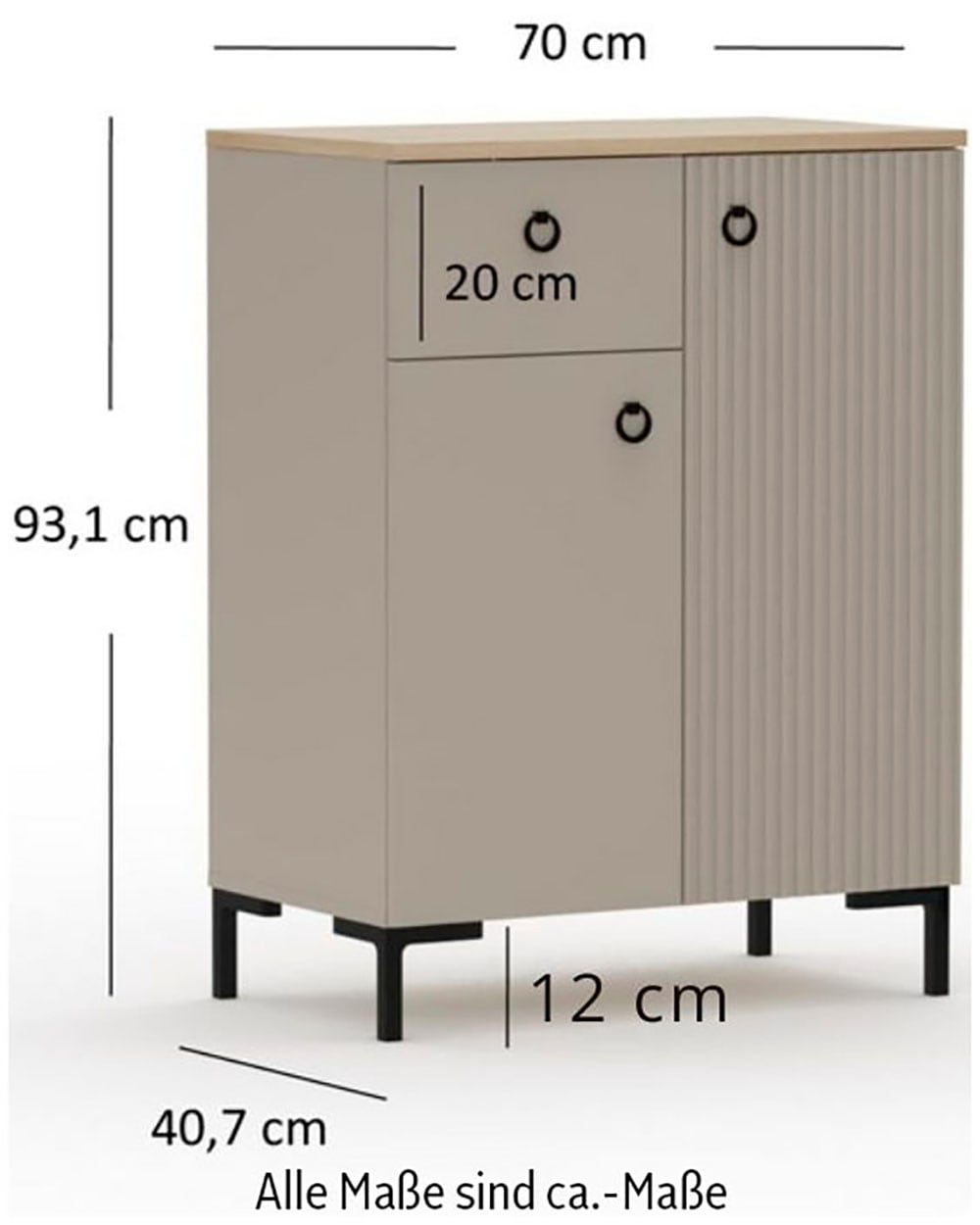 Home affaire Garderoben-Set »Luminara« Komplett-Set, 5 Stk. tlg.