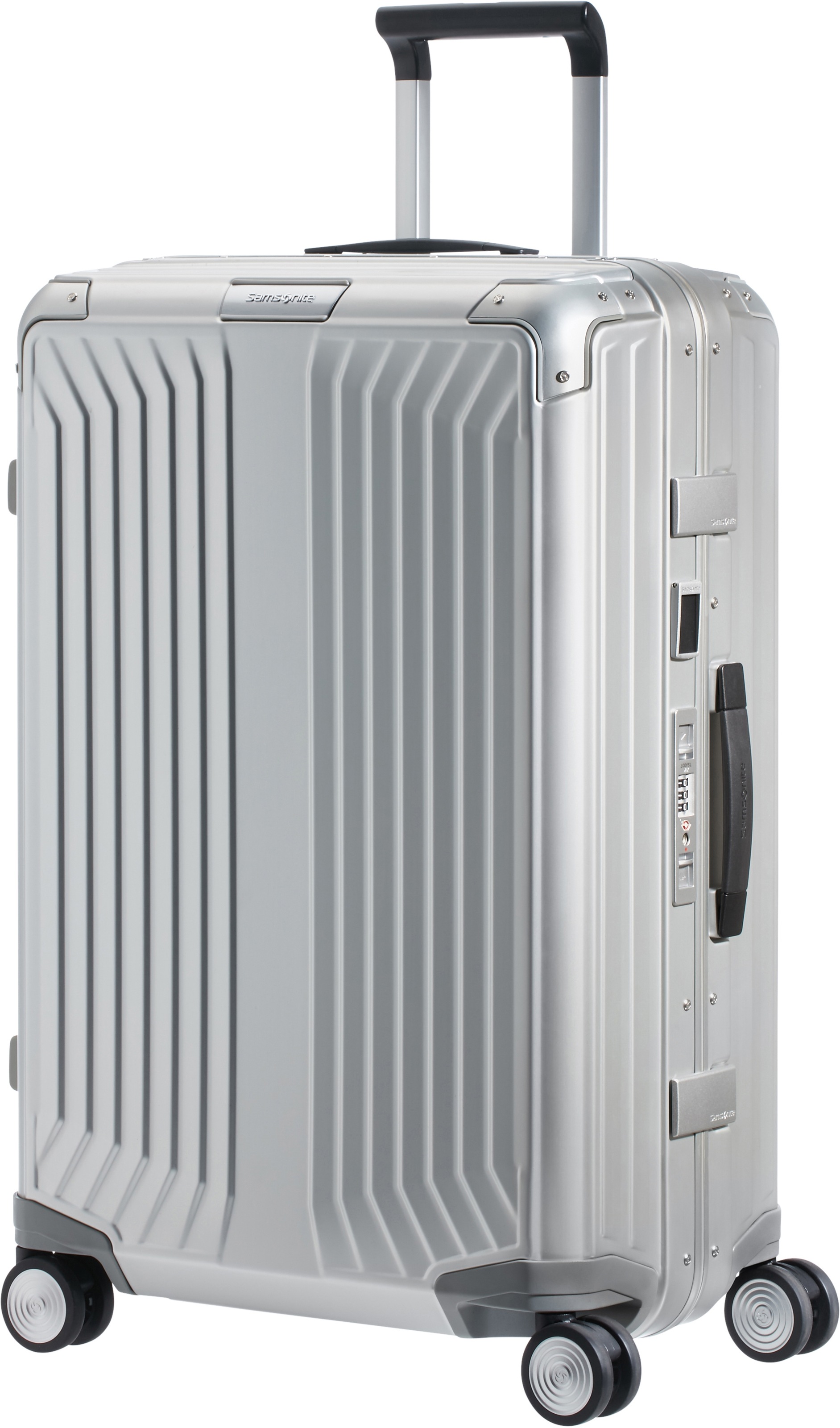 Samsonite Hartschalen-Trolley »LITE-BOX ALU«, 4 Rollen, Hartschalenkoffer Premium-Aluminium Grosser-Koffer TSA-Zahlenschloss