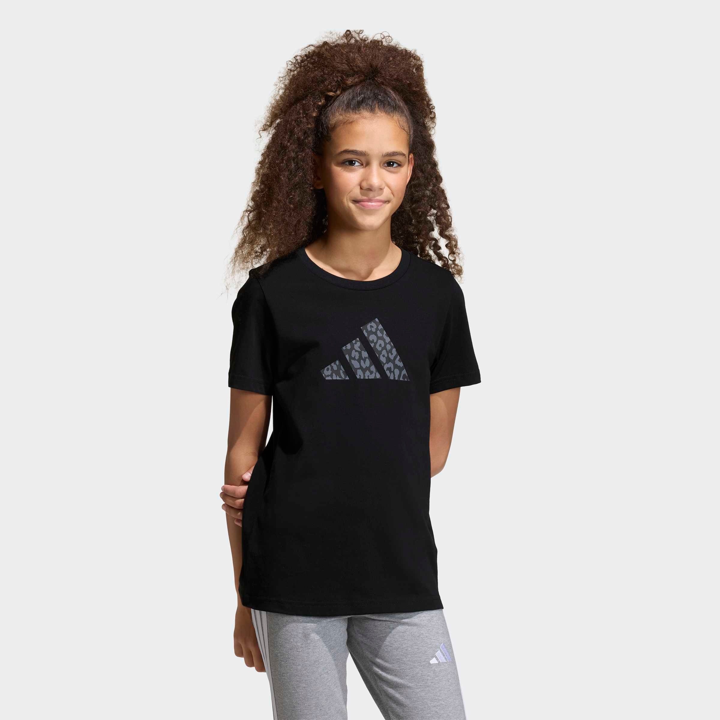Image of adidas Sportswear T-Shirt "JUNIOR GIRLS GRAFIK, TIERMUSTER"