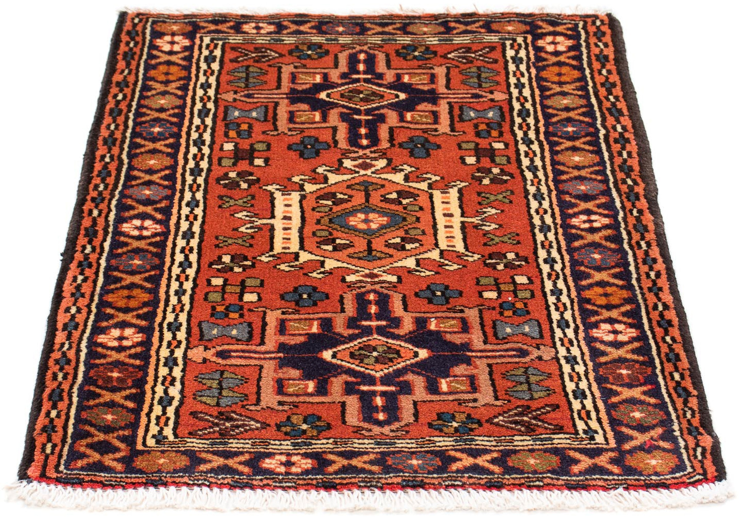 Image of morgenland Orientteppich »Perser - Nomadic - 95 x 70 cm - hellrot«, rechteckig, 10 mm Höhe, Wohnzimmer, Handgeknüpft, Einzelstück mit Zertifikat bei Ackermann Versand Schweiz