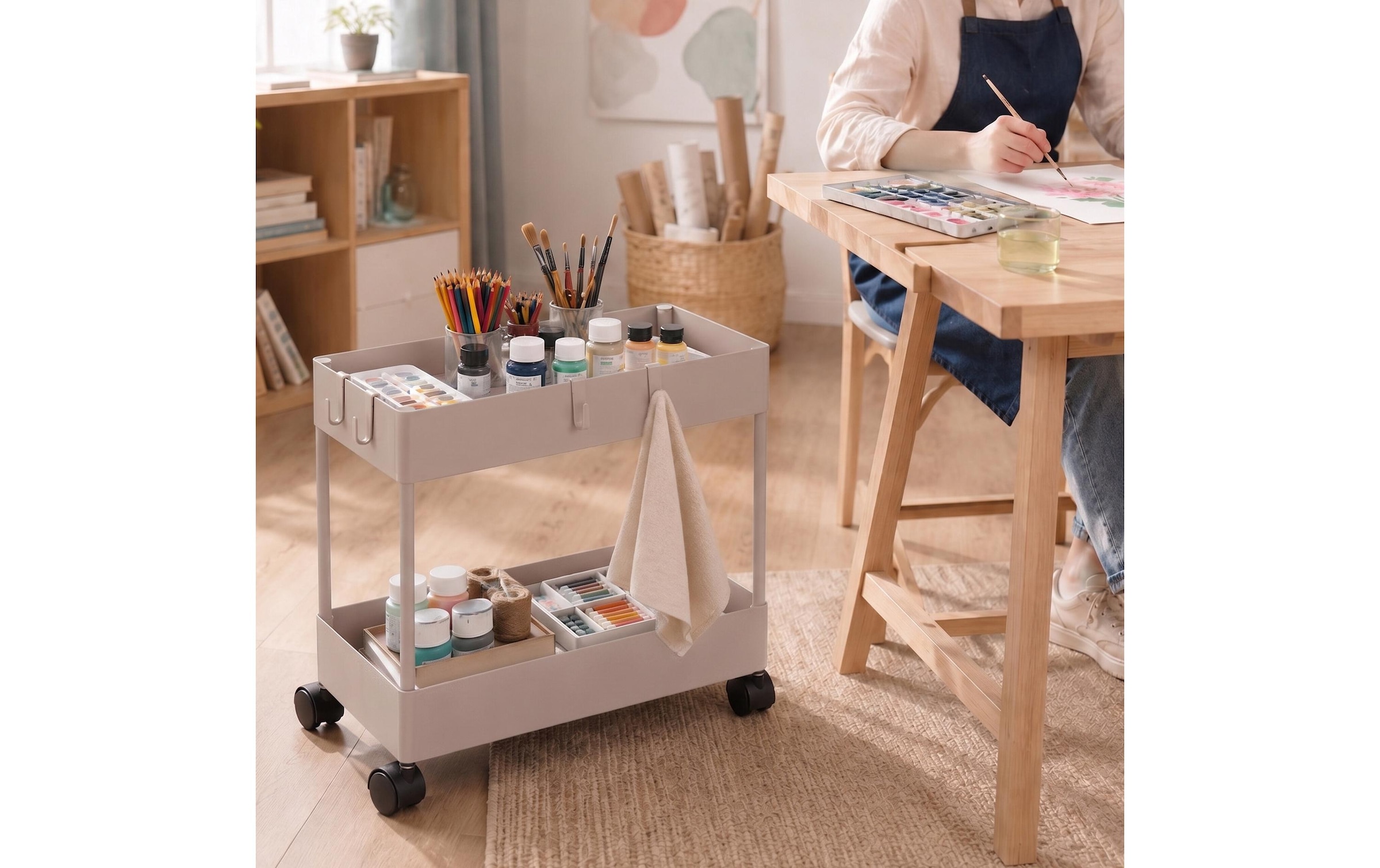 relaxdays Chariot de cuisine »39.5 x 38 x 21,5 cm«