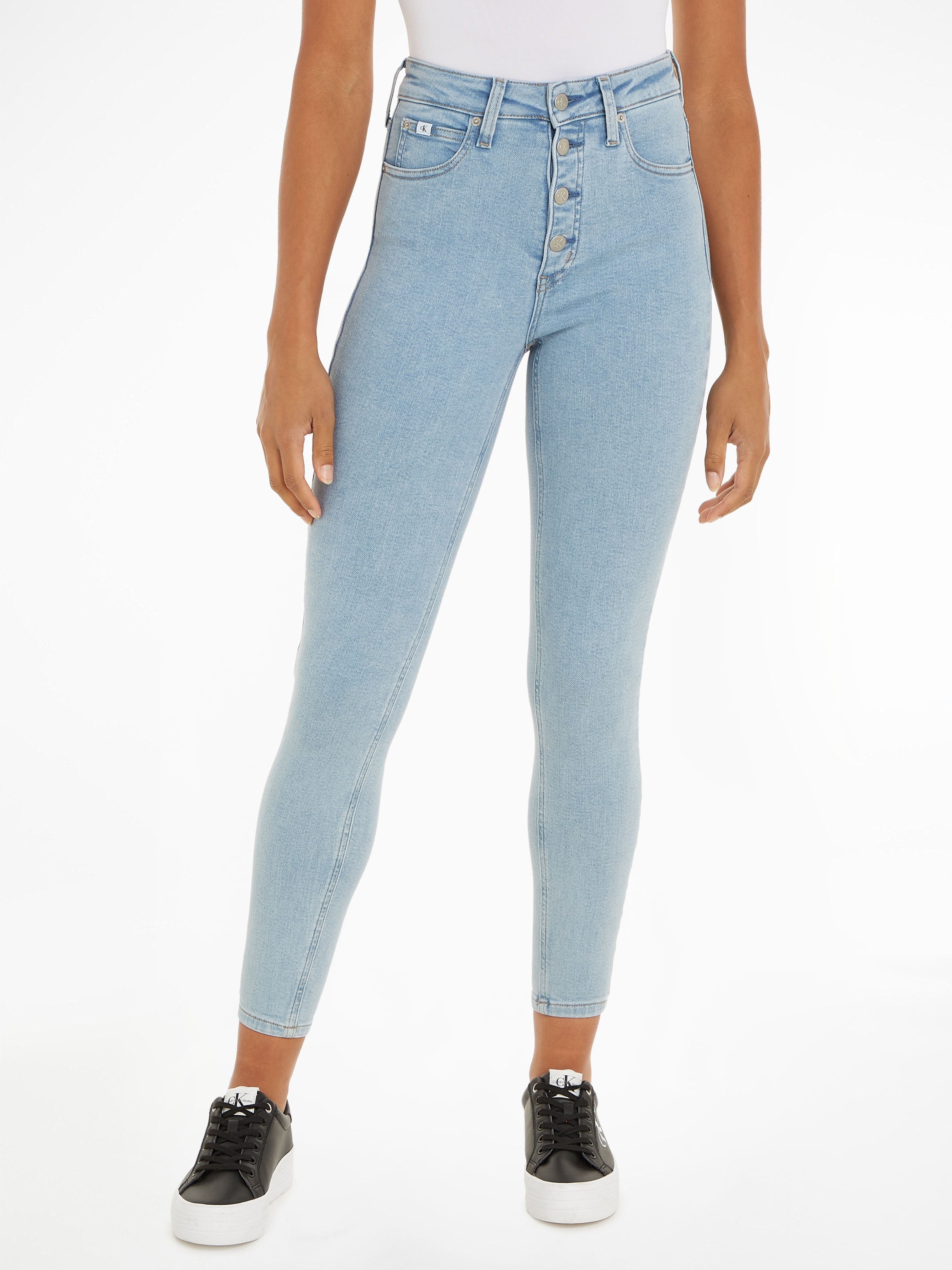 Calvin Klein Jeans Skinny-fit-Jeans »HIGH RISE SUPER SKINNY ANKLE«, in klassischer 5-Pocket-Form