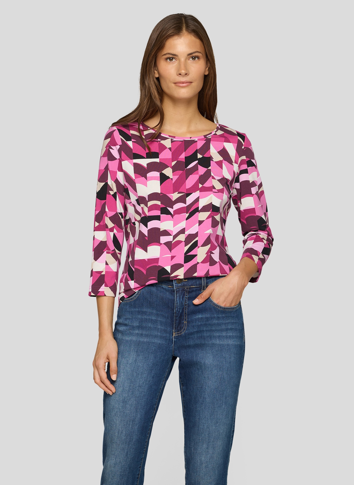 Image of Rabe 3/4-Arm-Shirt Sommershirt mit grafischem Muster