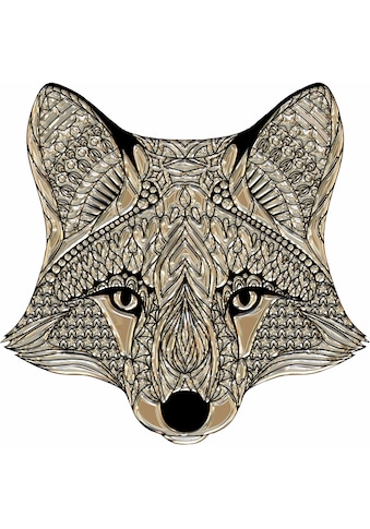 Wandtattoo »Metallic Fox Fuchs Waldtiere«