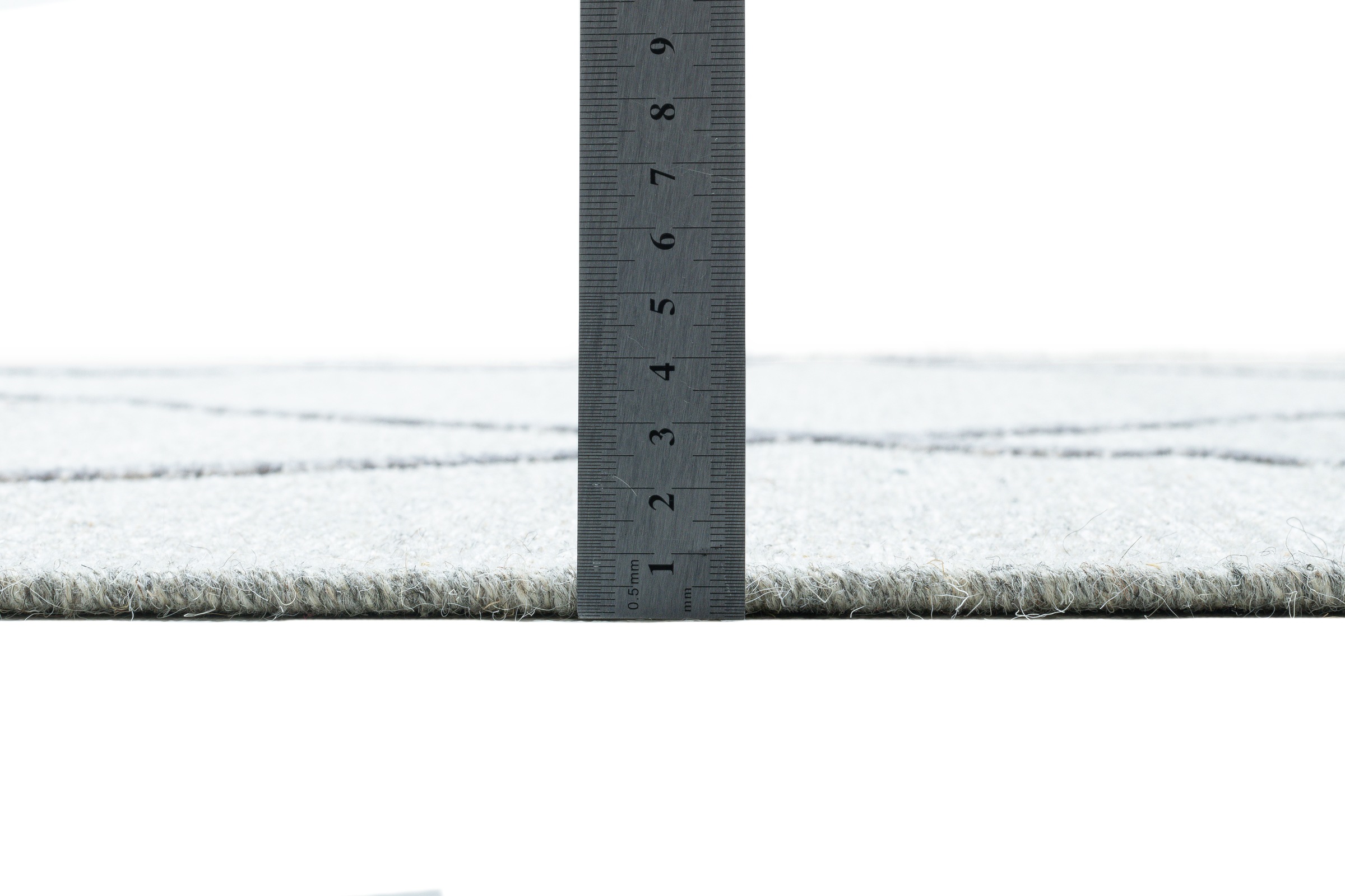 Sansibar Teppich »Braderup« rechteckig 2 mm Höhe Flachgewebe, modernes Scandi Design, Motiv Rauten, mit Fransen