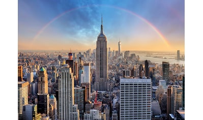 Fototapete »New York mit Regenbogen«