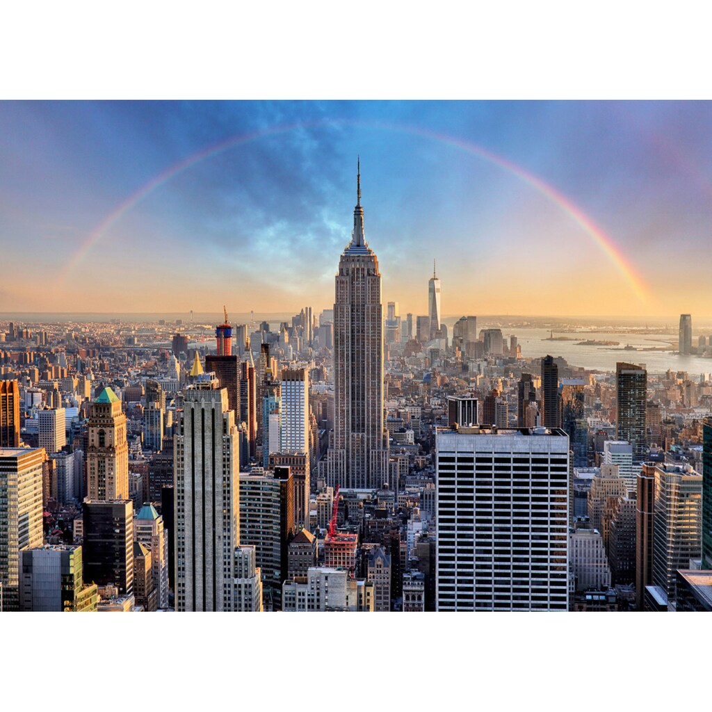 Papermoon Fototapete »New York mit Regenbogen«