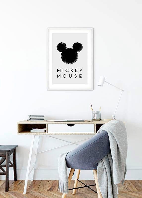 Komar Poster »Mickey Mouse Silhouette«, Disney, (1 St.), Kinderzimmer, Schlafzimmer, Wohnzimmer