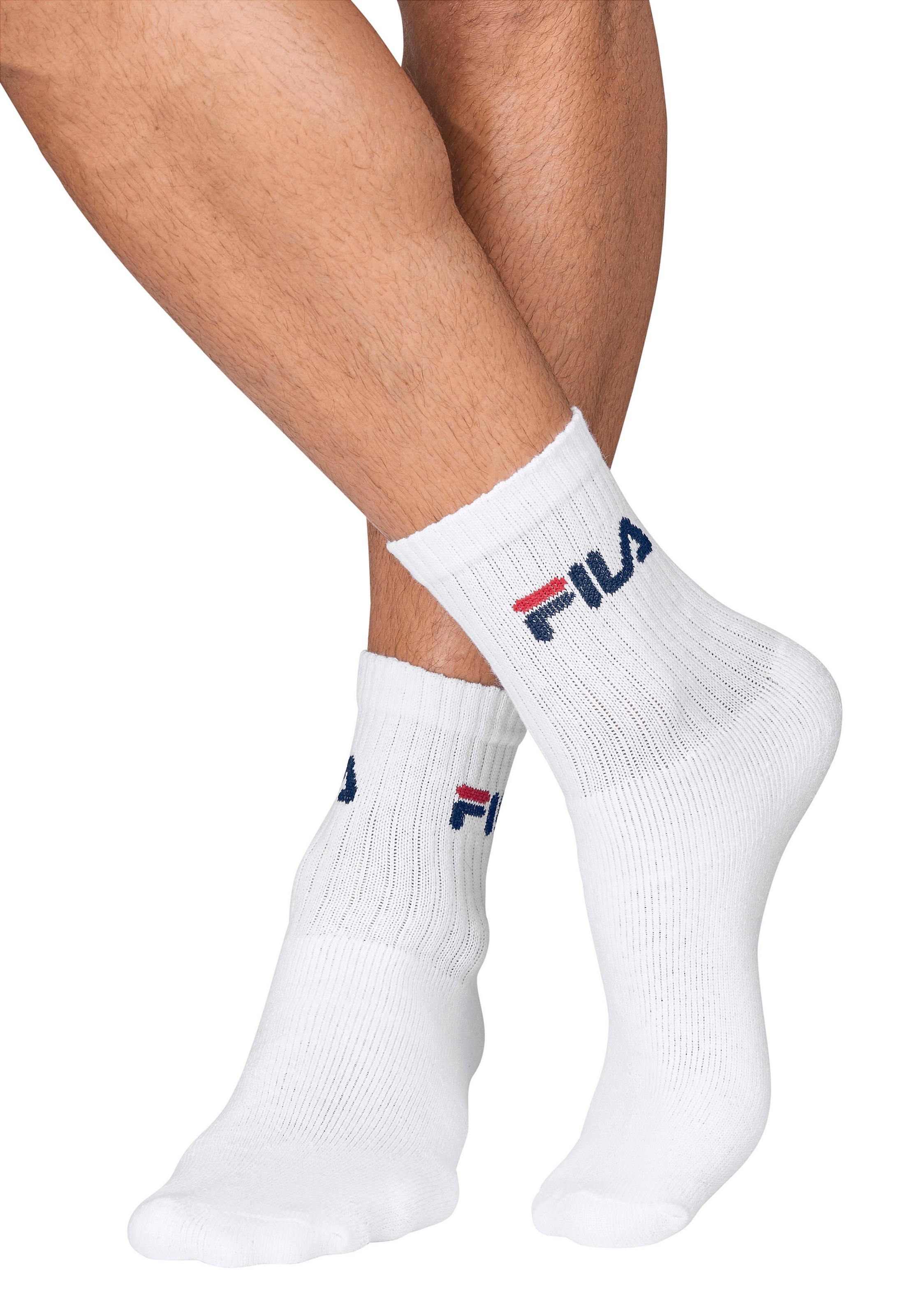 Fila Tennissocken, (6er Pack), mit eingestricktem Logo