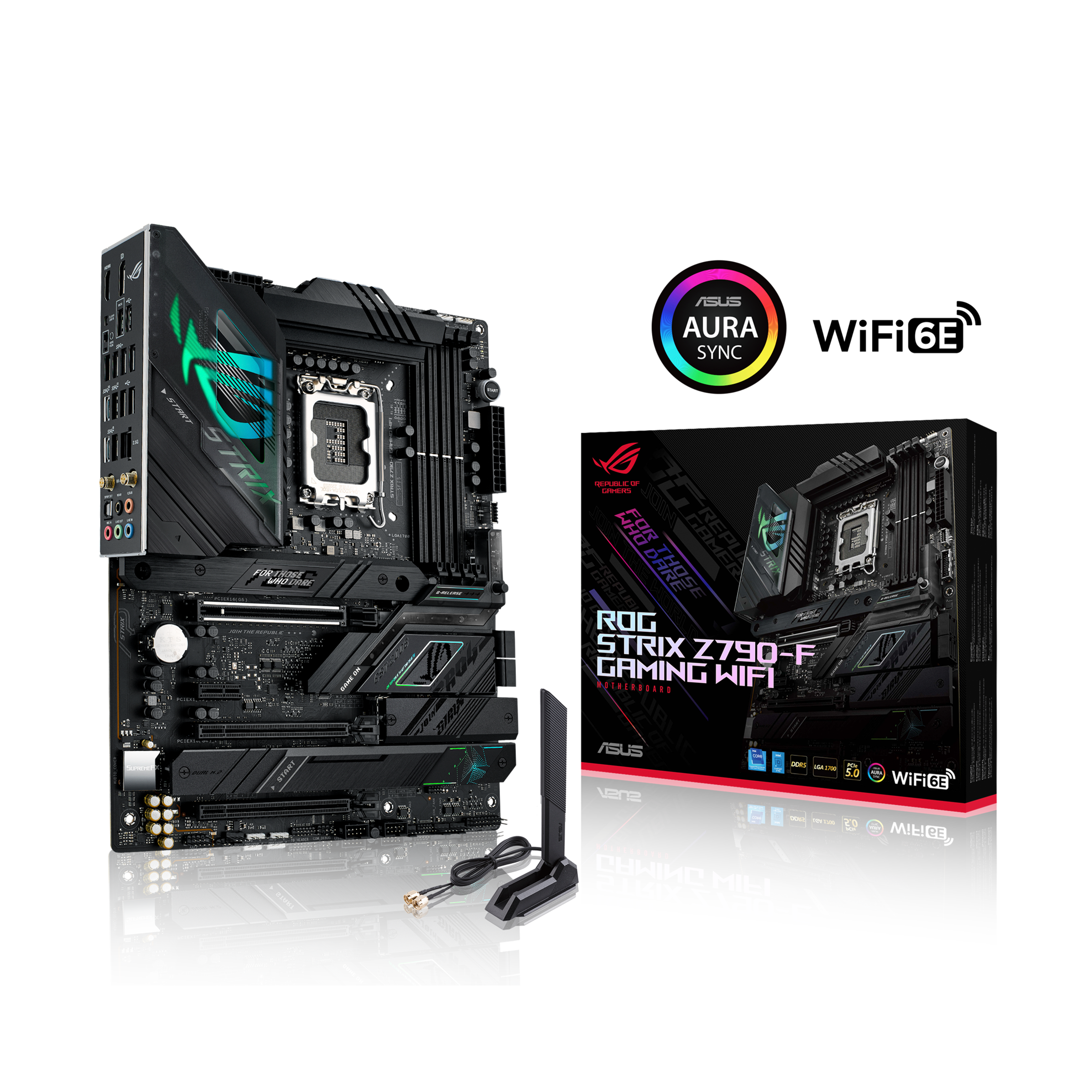 Asus Mainboard »ROG STRIX Z790-F GAMING WIFI«, ATX, DDR5 Speicher, 4x M.2, PCIe 5.0, WiFi...