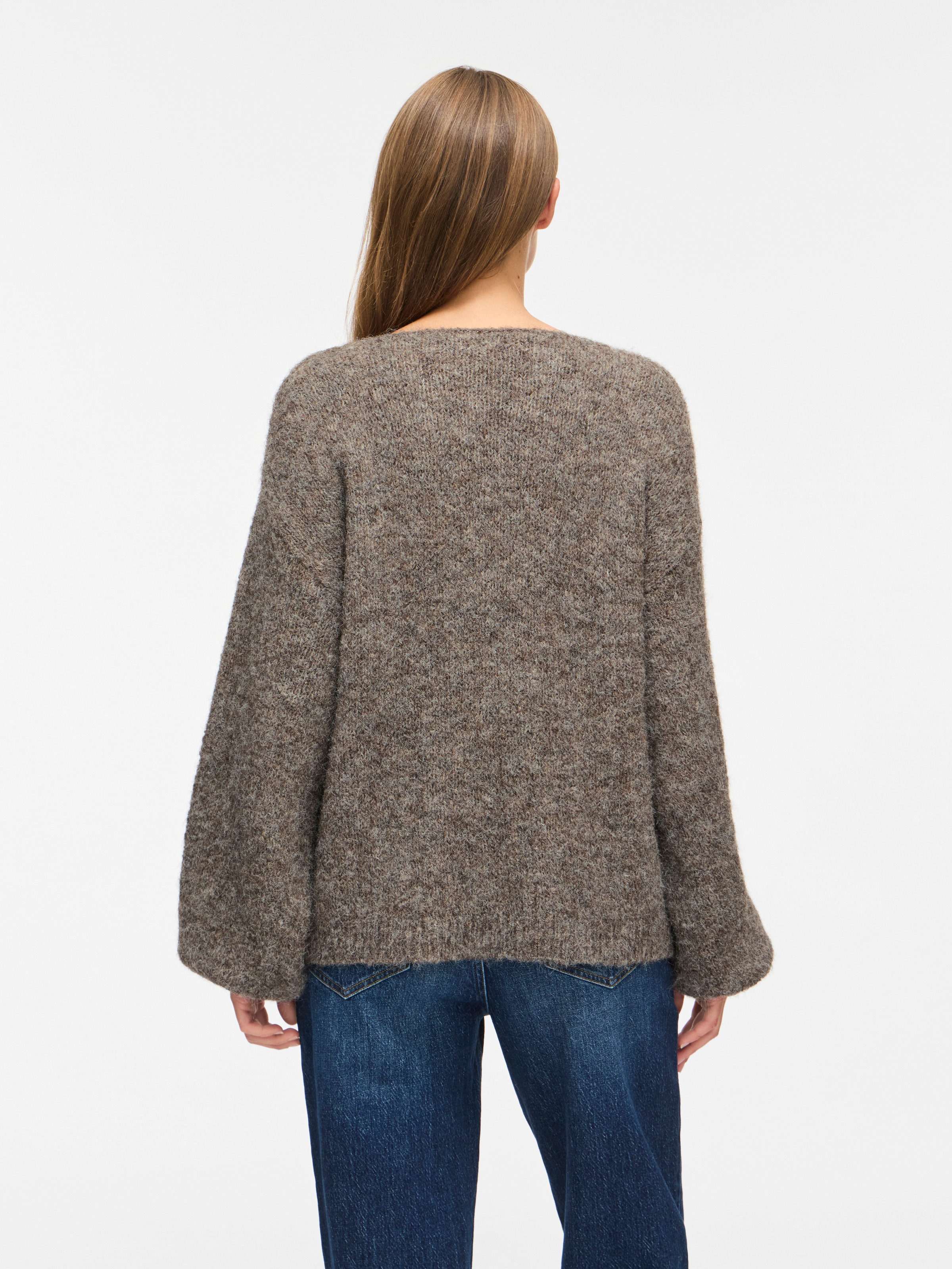 Vila Pull en tricot »VIMARLEY L/S KNIT PULLOVER- NOOS« mélange de matériaux, coupe régulière