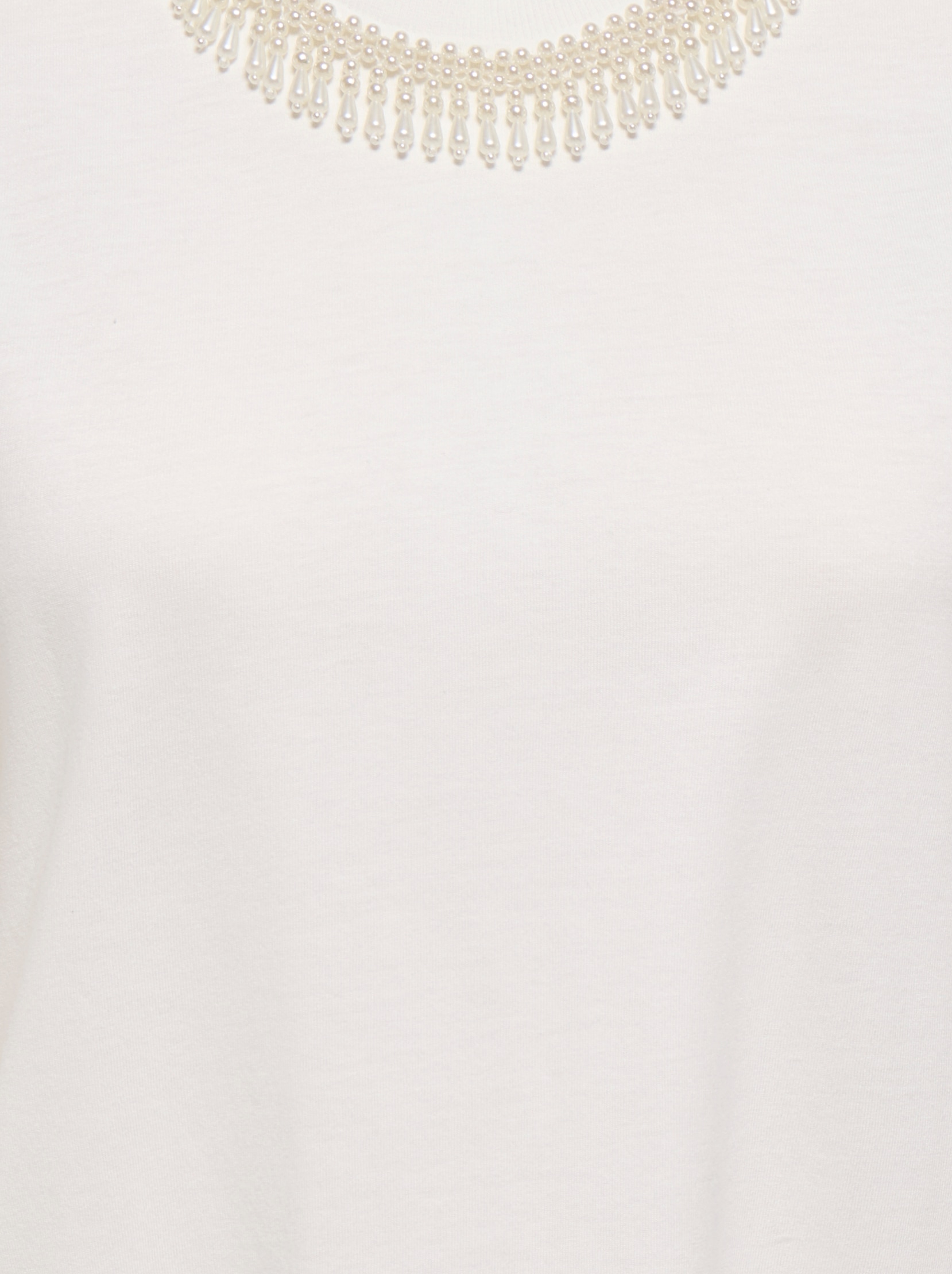 ONLY T-shirt à manches courtes »ONLPARKER S/S O-NECK BLING TOP BOX JRS« Materialmix, regular fit, Rundhals, mit Strass-Stein Detail