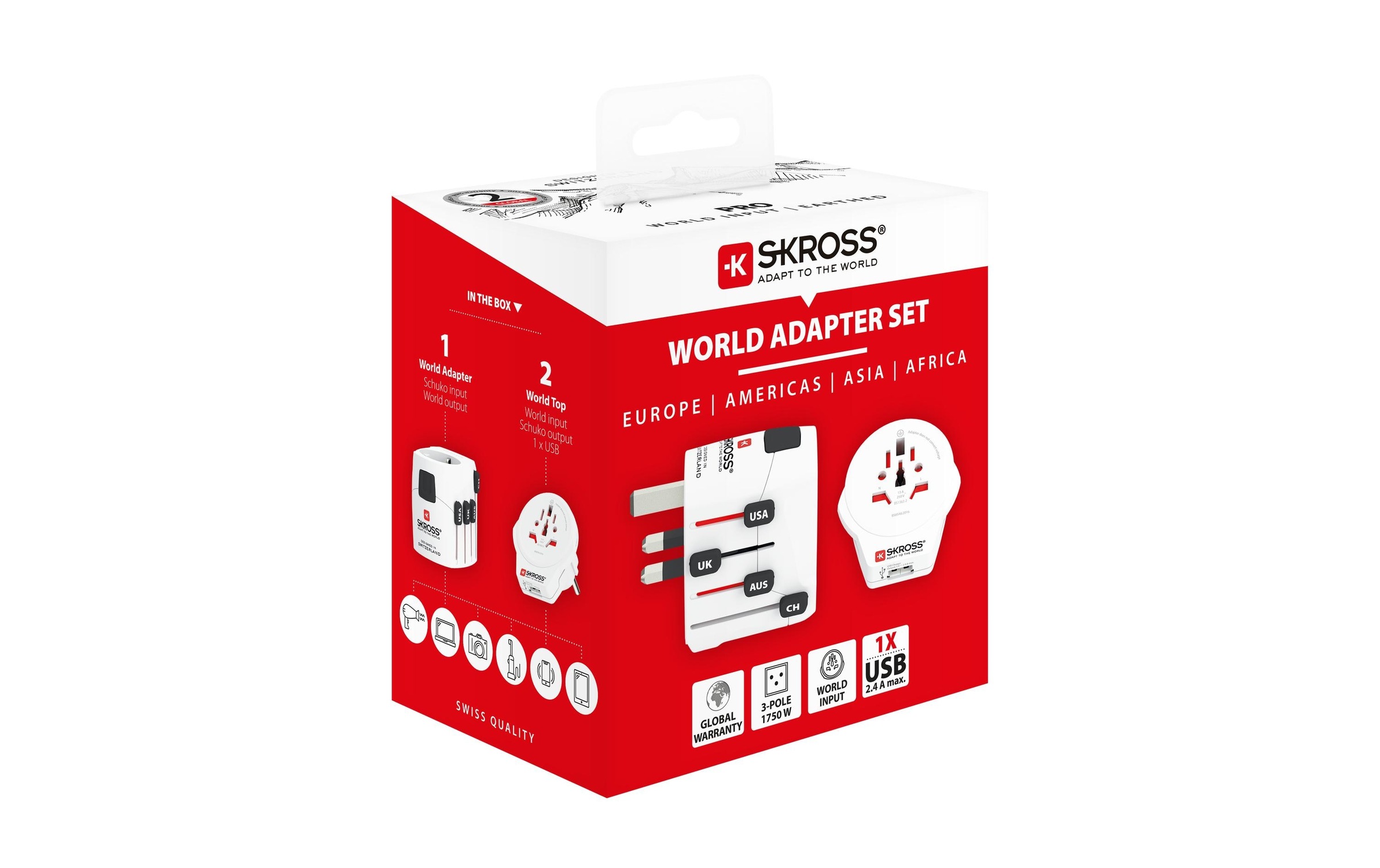 SKROSS Reiseadapter »PRO World & USB«