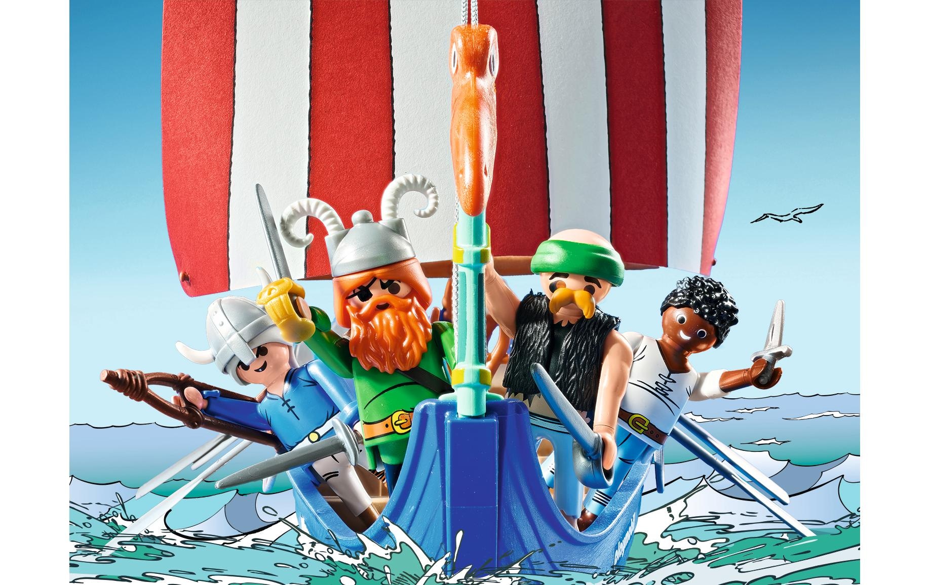 Playmobil® Spielbausteine »Asterix Piratenschiff 71888«, (88 St.)