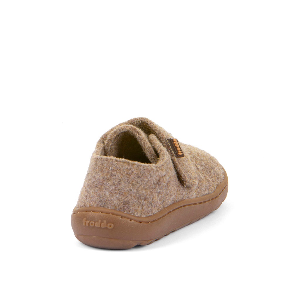 froddo® Hausschuh »BAREFOOT WOOLY«  barfoot Klettschuh für zu Hause, Kindergartenschuh mit Wollfutter