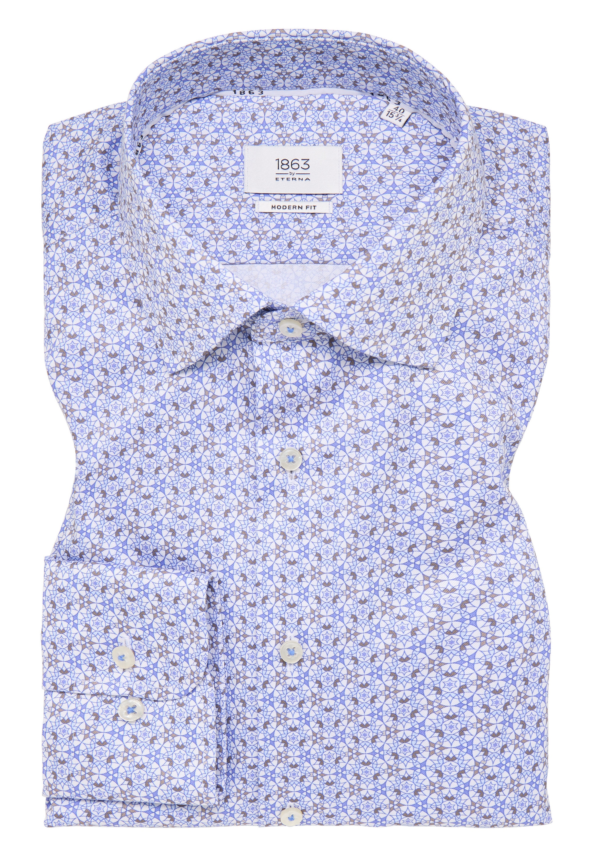 Eterna Langarmhemd »MODERN FIT« NON IRON (bügelfrei)