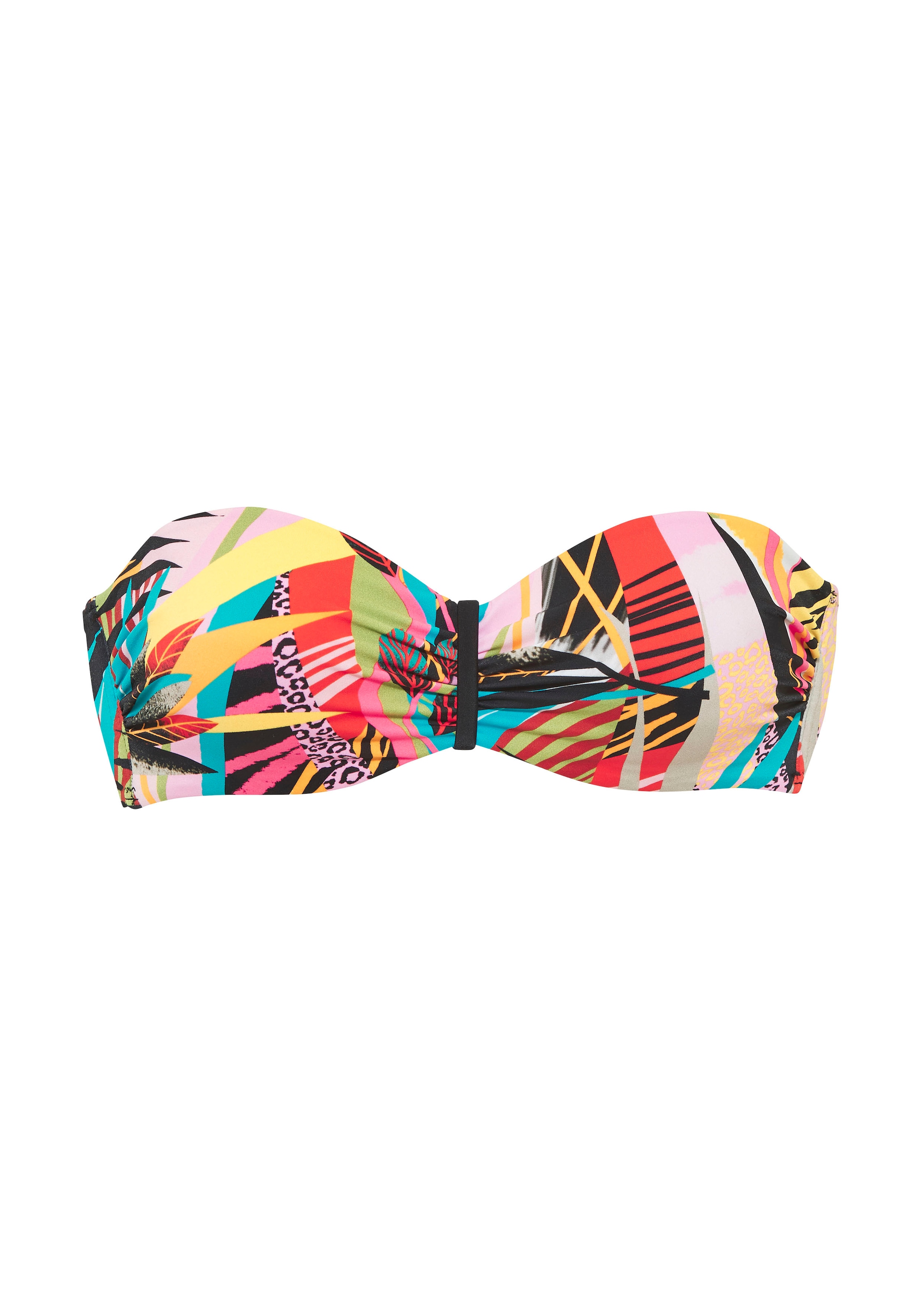 Bruno Banani Bügel-Bandeau-Bikini »Onyx«, (Set), mit kontrastfarbigen Details