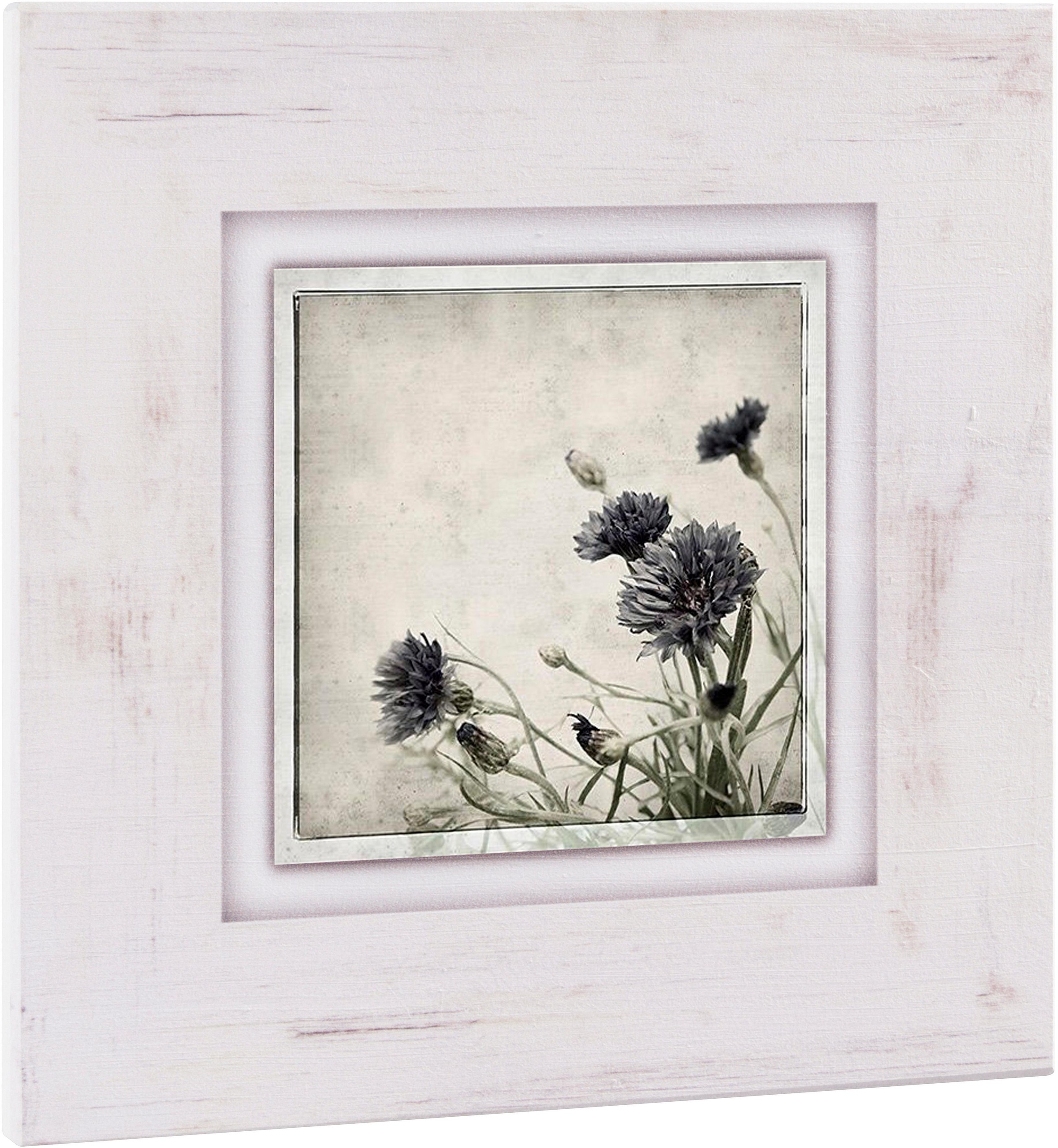 Image of Home affaire Holzbild »Kornblumen«, 40/40 cm bei Ackermann Versand Schweiz
