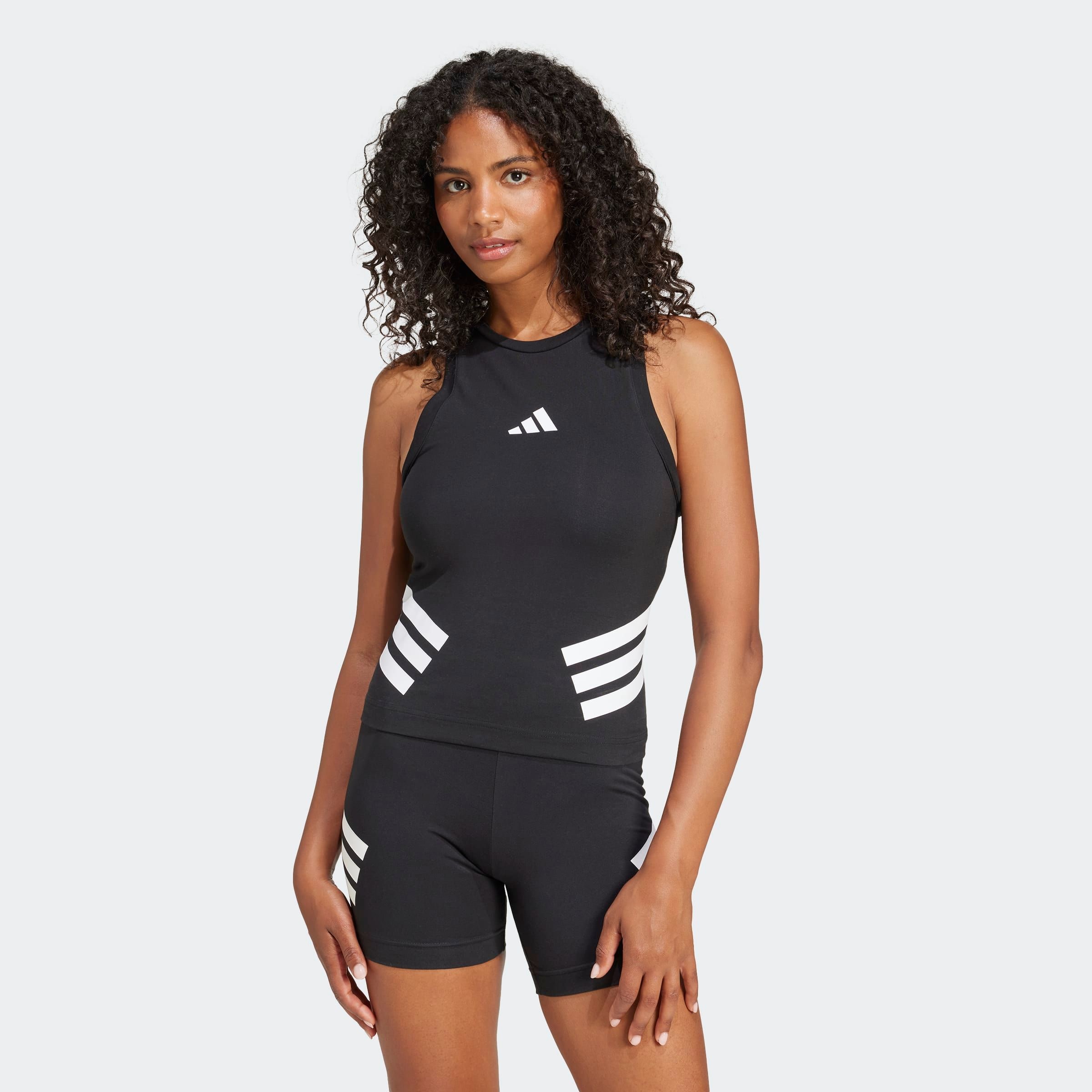 Image of adidas Sportswear Tanktop "FUTURE ICONS 3-STREIFEN" aus Single Jersey, mit Elasthan-Anteil, mit Rundhalsausschnitt