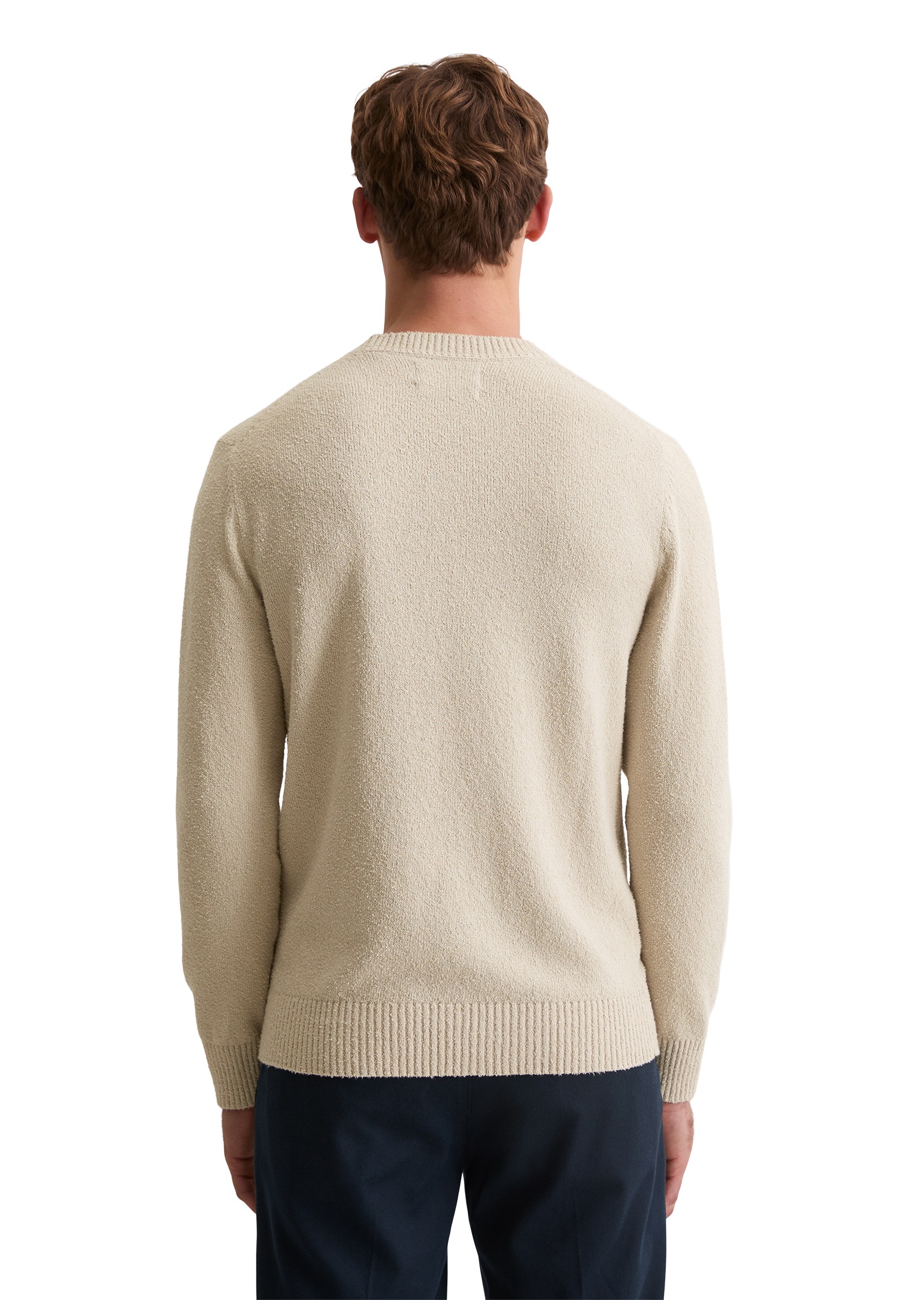 Marc O'Polo Pull à col rond »regular aus Bio-Baumwoll-Mix-Boucle«