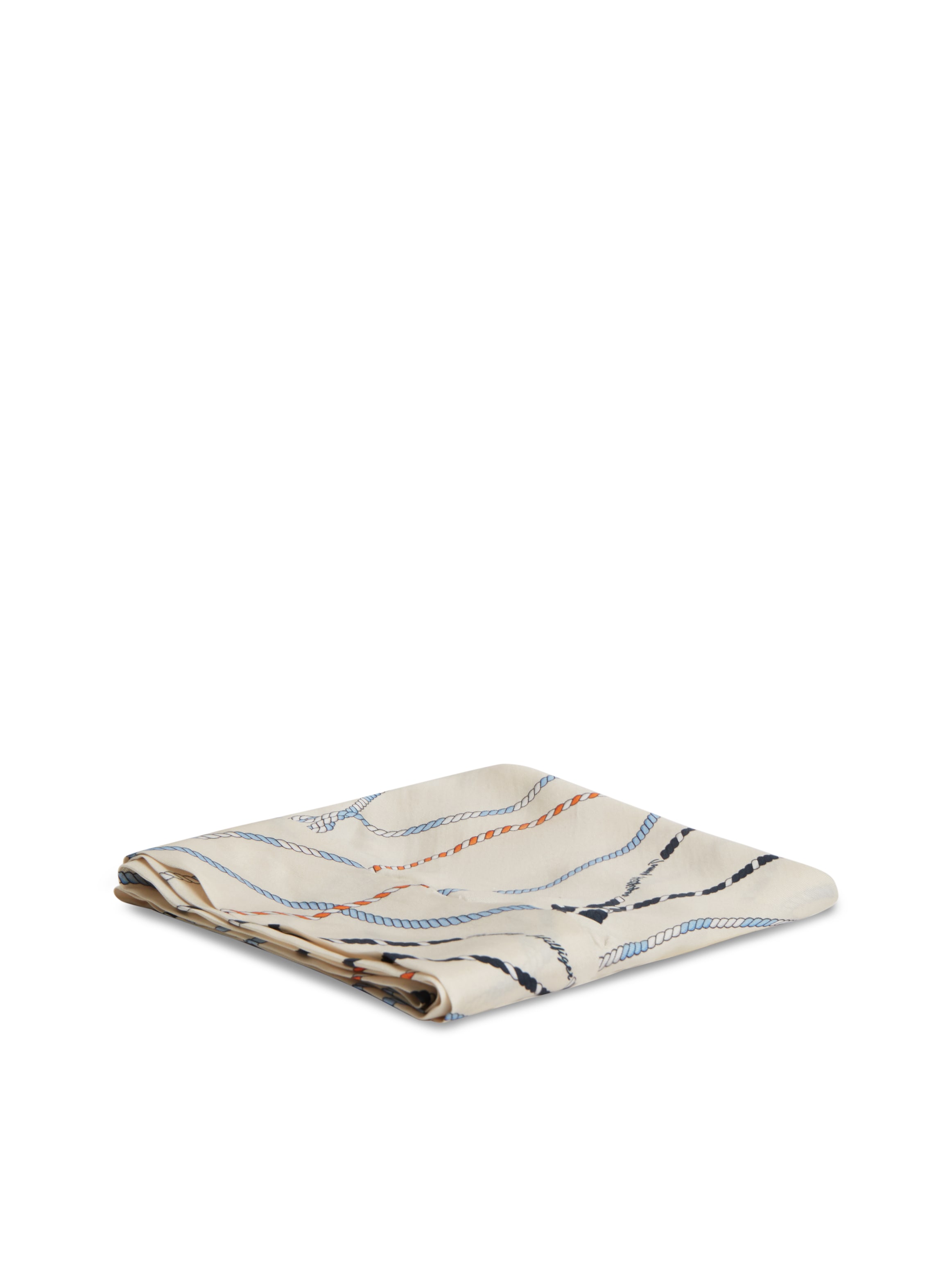 Tommy Hilfiger Foulard de mode »TH NAUTICAL SILK TRIANGLE« aus reiner Seide mit Seil-Print