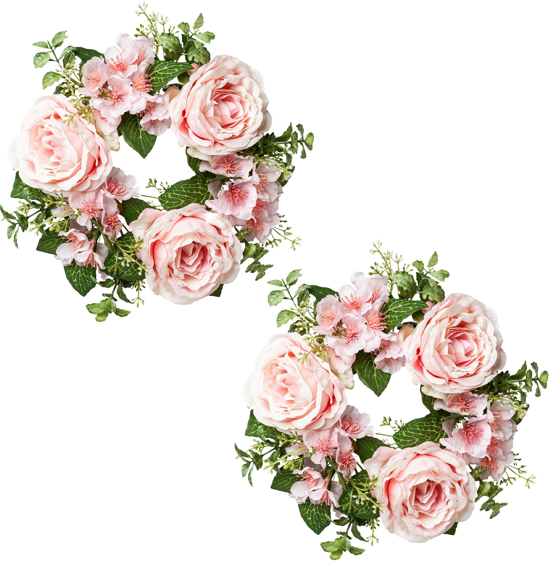 Creativ green Kunstblume kaufen günstig Blüten«, Rosen 2er im Set und »Kerzenring