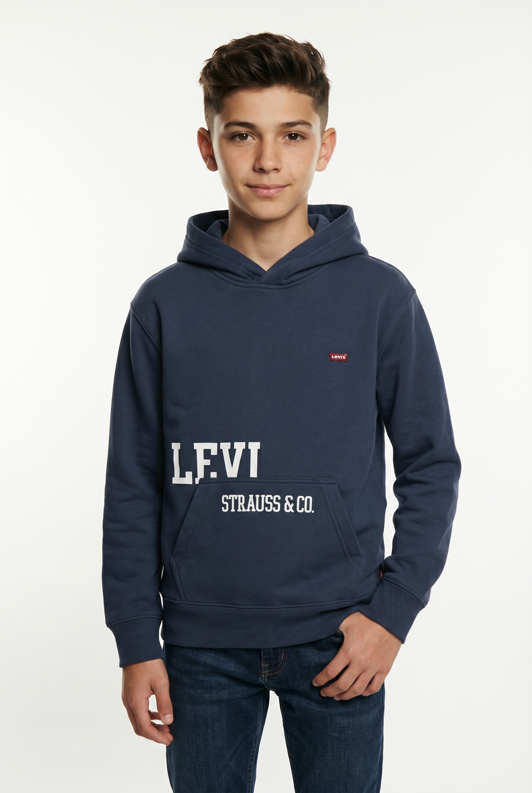 Image of Levis Kids Kapuzensweatshirt "LVB CUTOFF LEVIS HOODIE", mit Markenprint