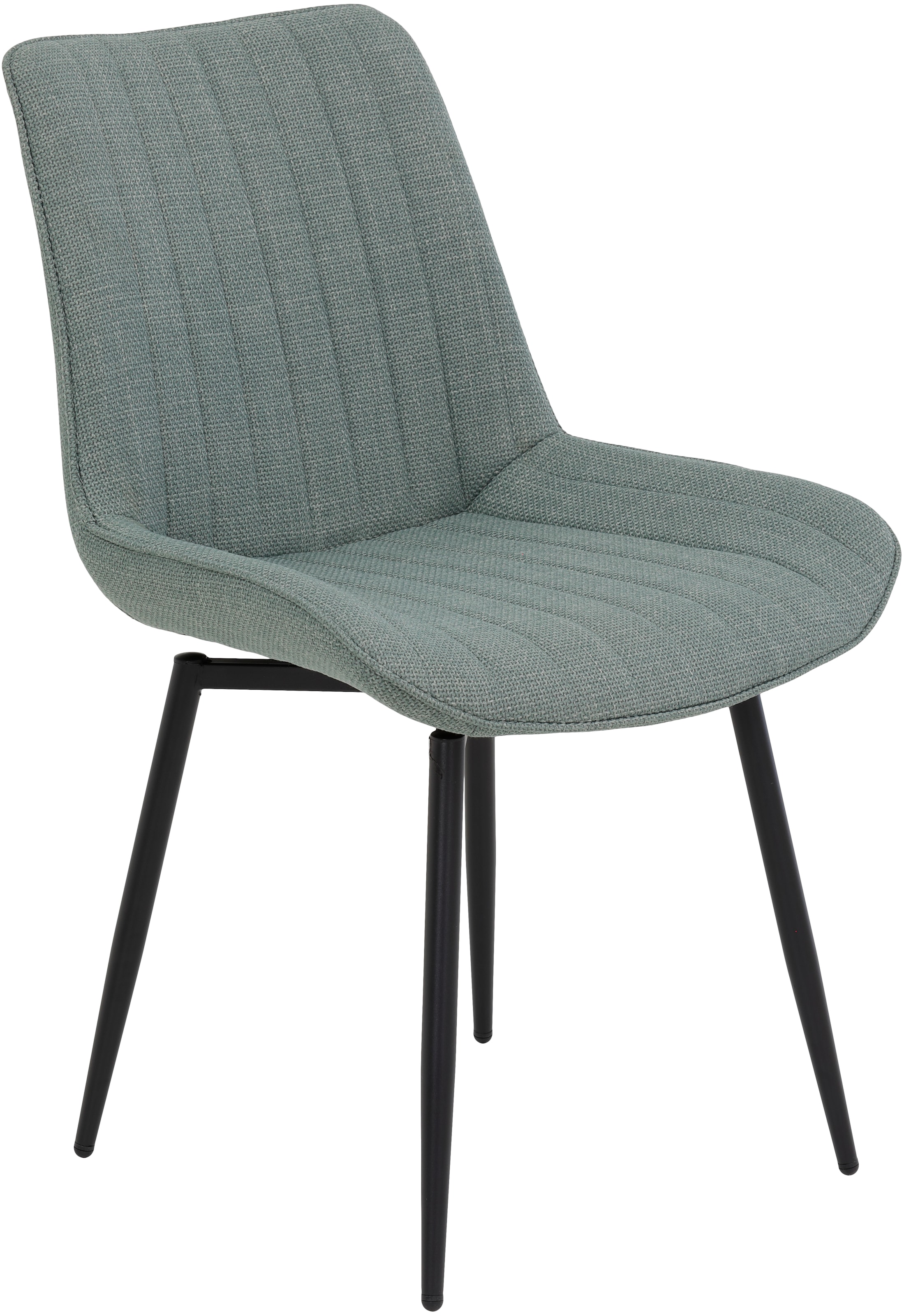 HELA Drehstuhl »Vierfussstuhl BERGEN«, (Set), 2 St., Webstoff, Esszimmerstuhl, XL-Sitzbreite, 360° drehbar