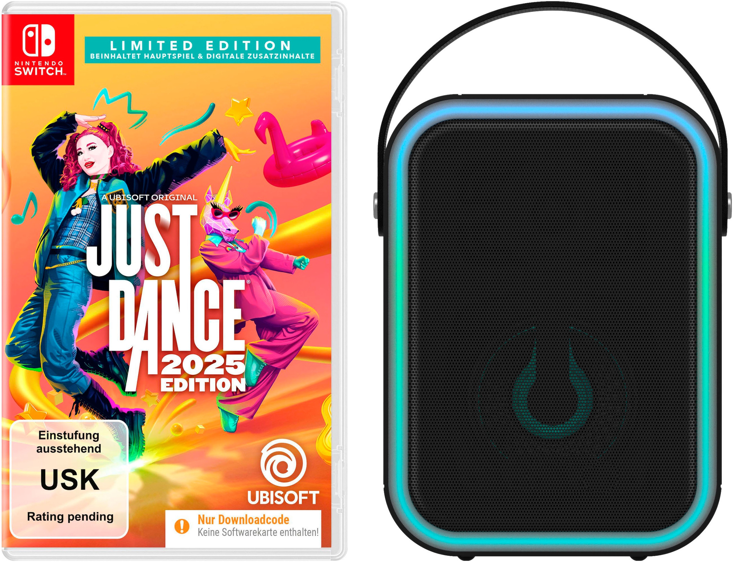Image of UBISOFT Spielesoftware "NSW Just Dance 2025 Limited Edition + Bluetooth Concert Lautsprecher" Nintendo Switch