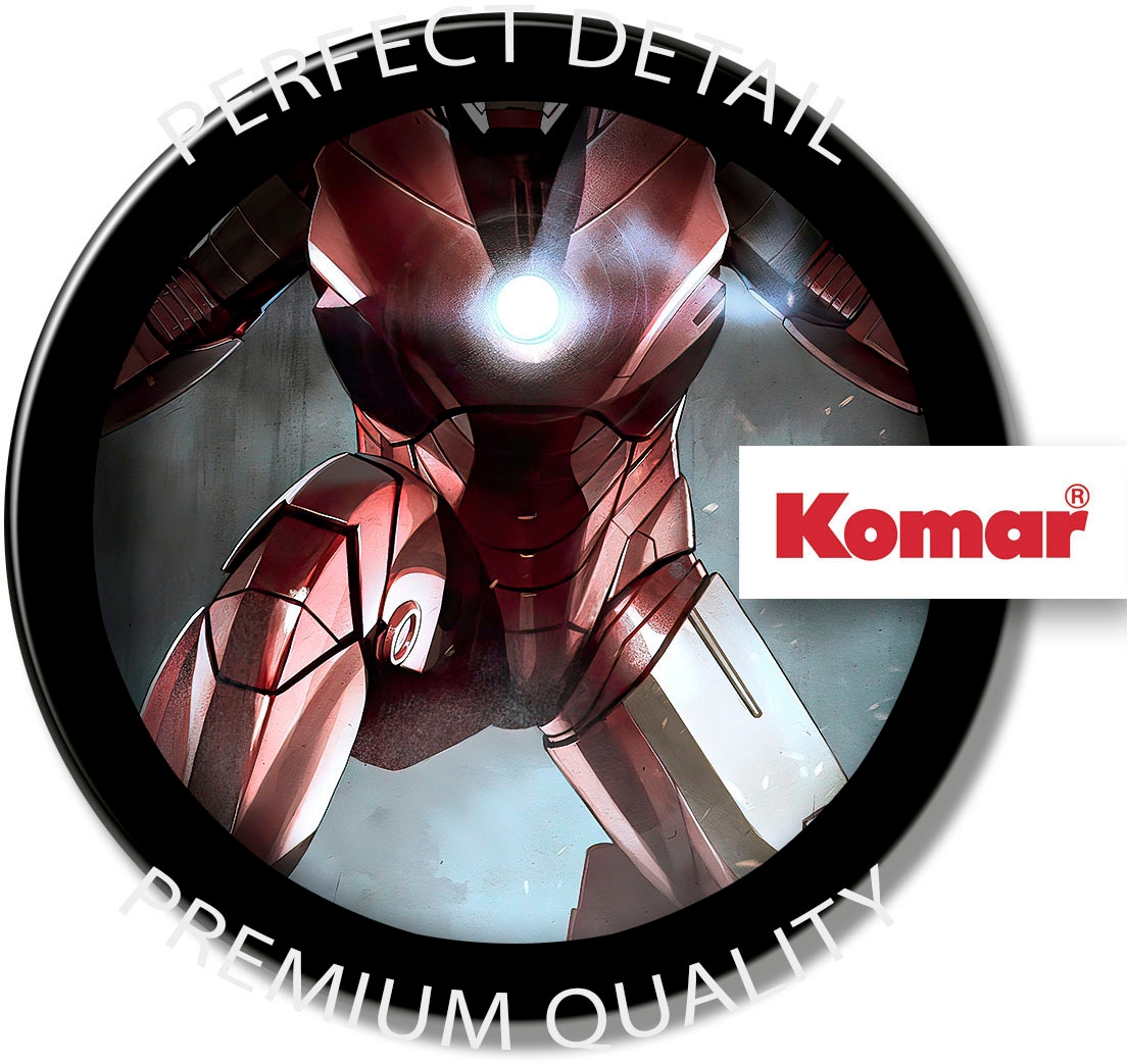 Komar Leinwandbild »Iron Man Charging - Grösse 40 x 30 cm«, Disney, (1 St., 40 x 30 cm (Breite x Höhe), Keilrahmenbild mit Echtholzrahmen, Kinderzimmer