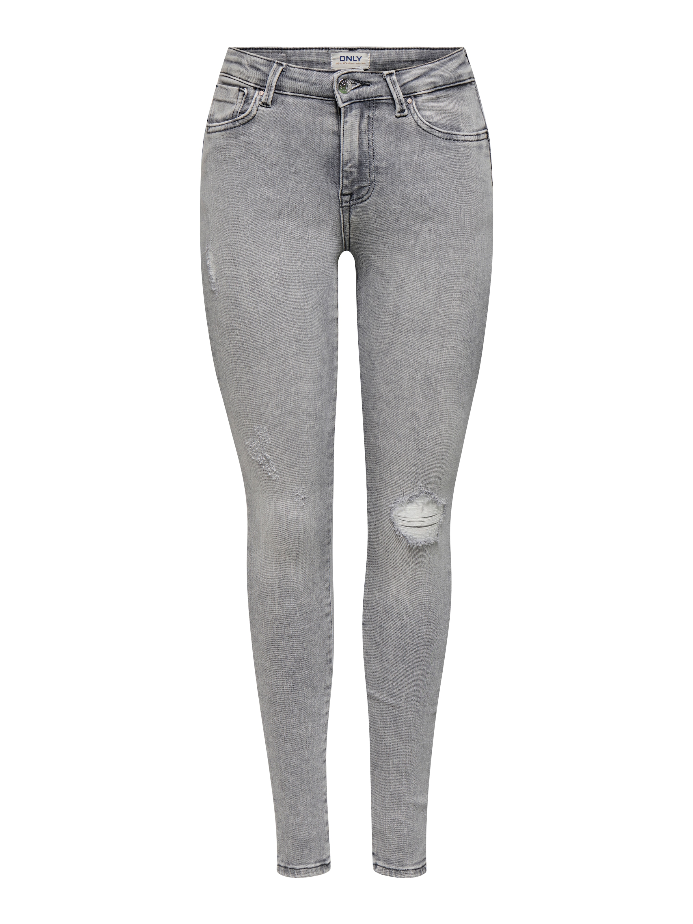 Image of ONLY Skinny-fit-Jeans "ONLPOWER LIFE MID PUSH" Baumwollmischung, skinny fit