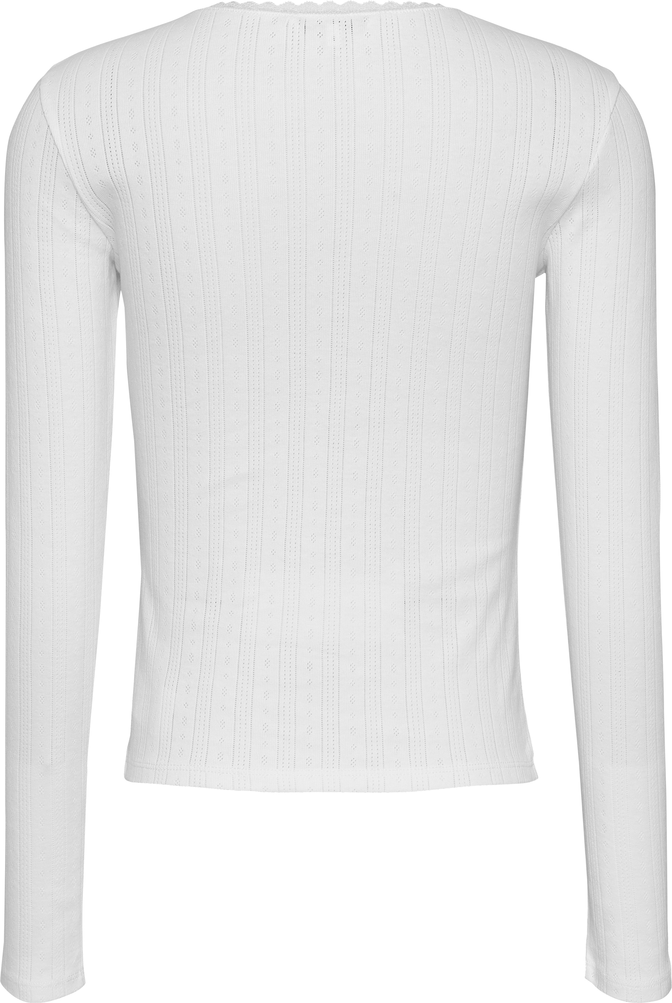 Tommy Jeans Langarmshirt, mit Lochmuster