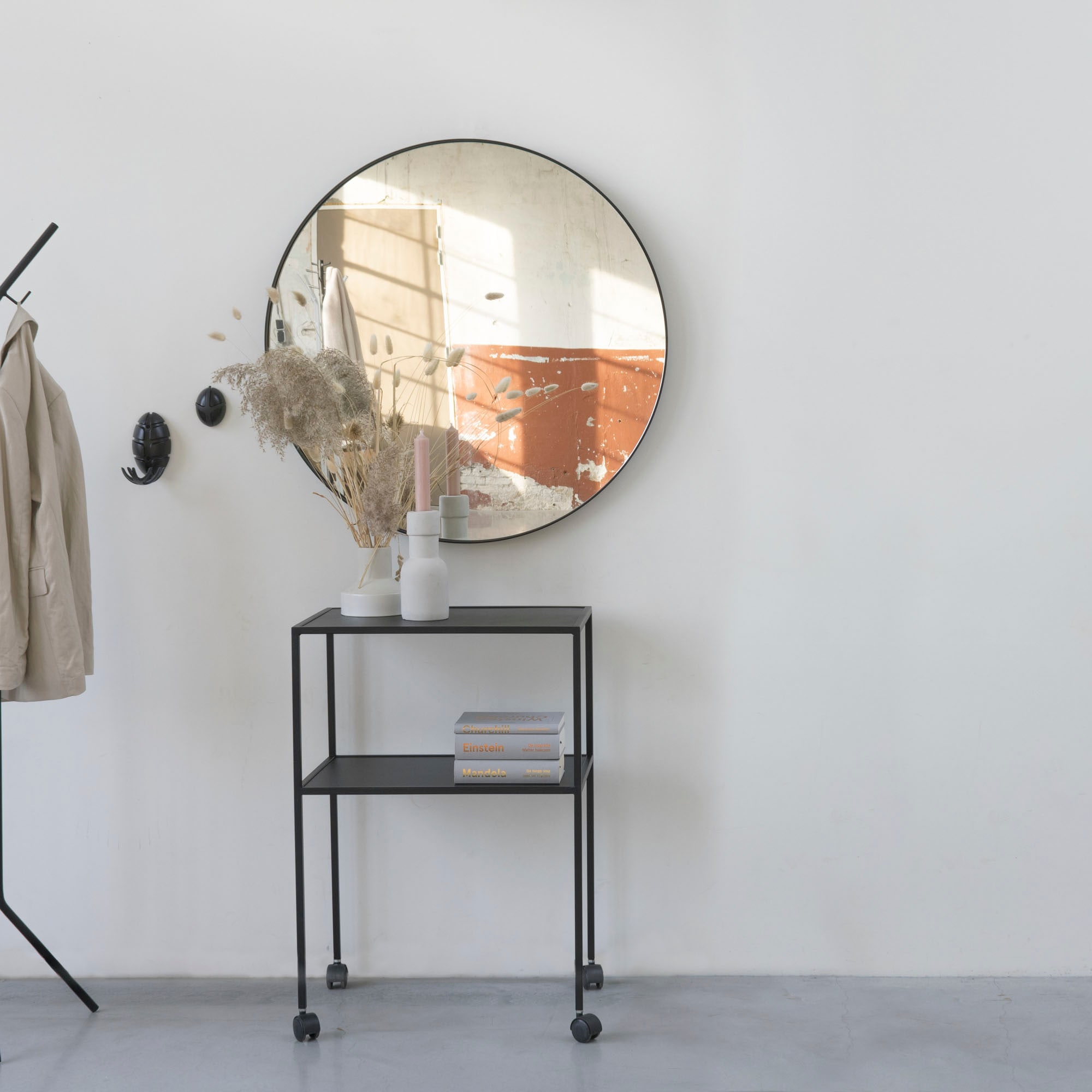 Image of Spinder Design Servierwagen "TROLLY" Metall, Rollen, 86 x 60 x 40 cm