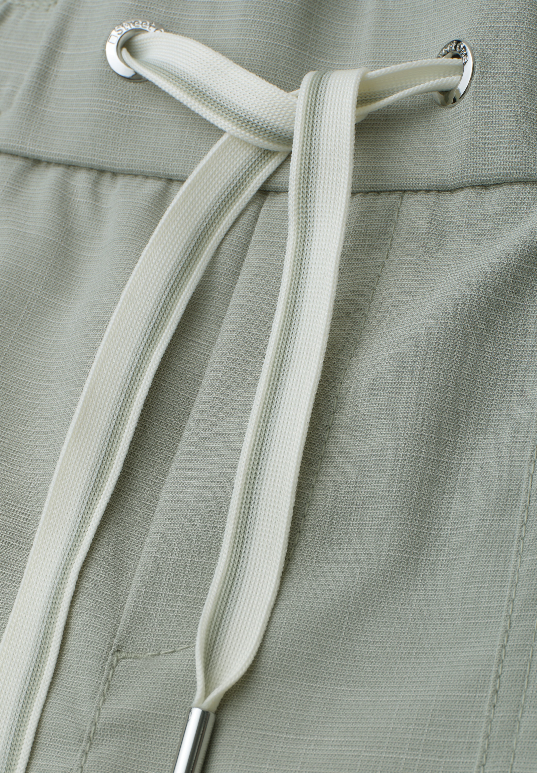 STREET ONE Pantalon 7/8 »Style Bonny«  aspect chiné, ceinture élastique