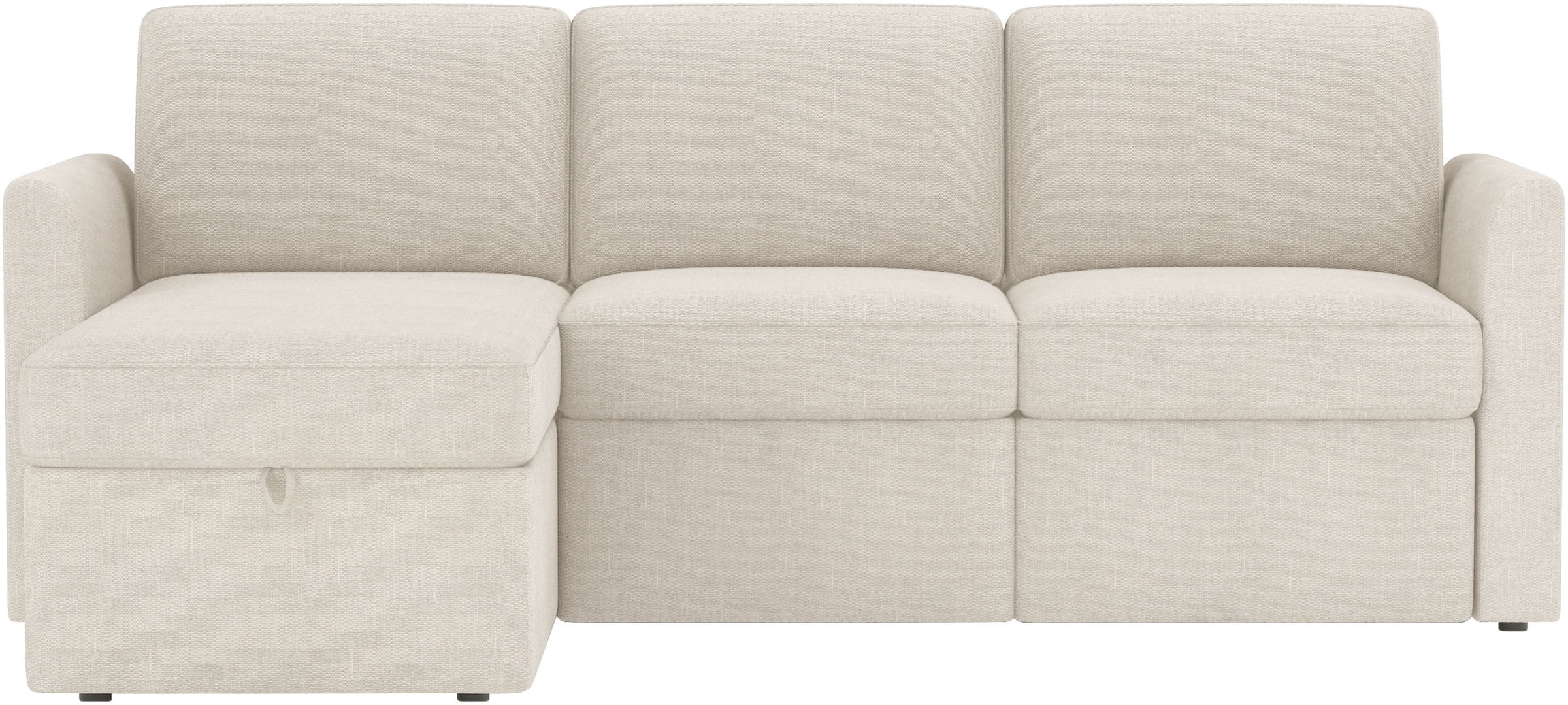 Dorel Home Ecksofa »NORDHUS, L-Form, 200 cm, Recamiere rechts/links montierbar« grosser Stauraum, softer Cord und feiner Webstoff-Bezug