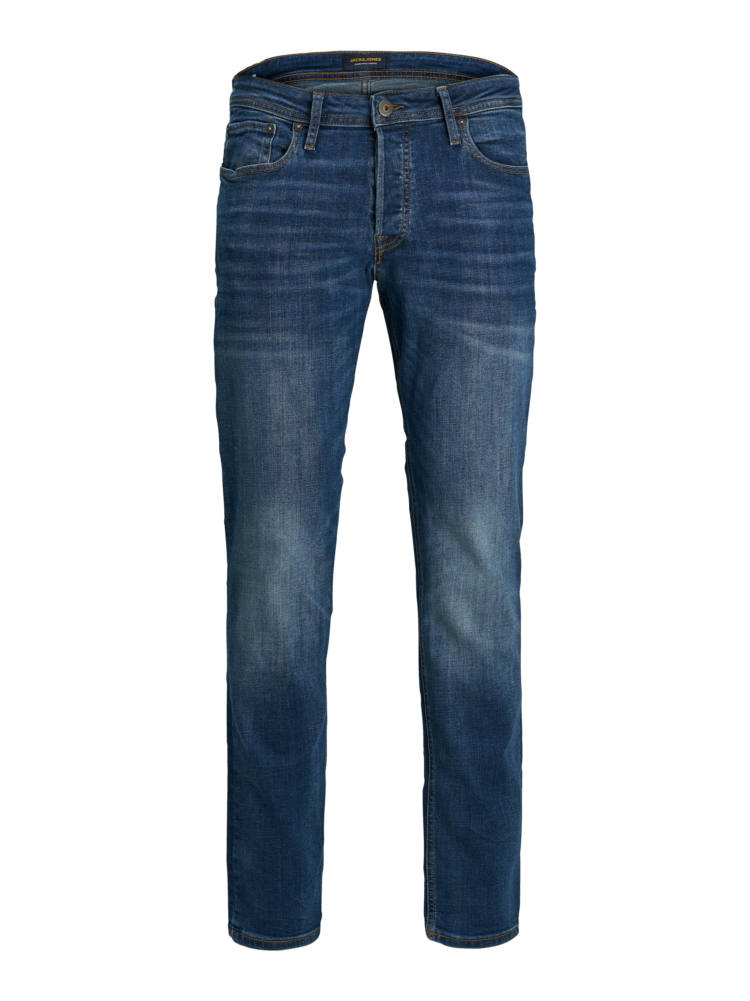 Jack & Jones Slim-fit-Jeans »JJITIM mit Waschung und praktischen Taschen« Abriebeffekte, modisch, slim fit, Denim