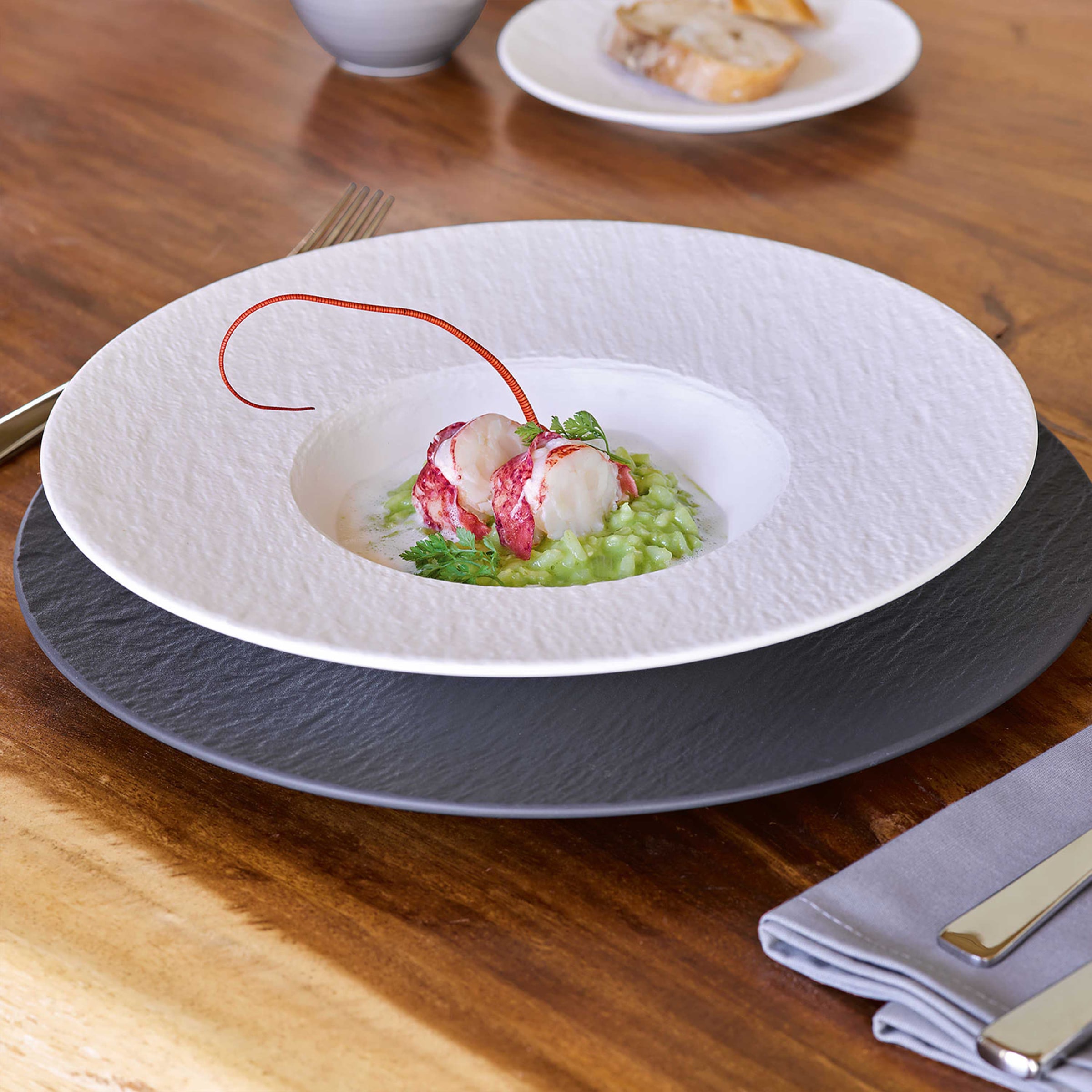 Villeroy & Boch Teller-Set »Manufacture Rock Tellerset« Premium Porzellan