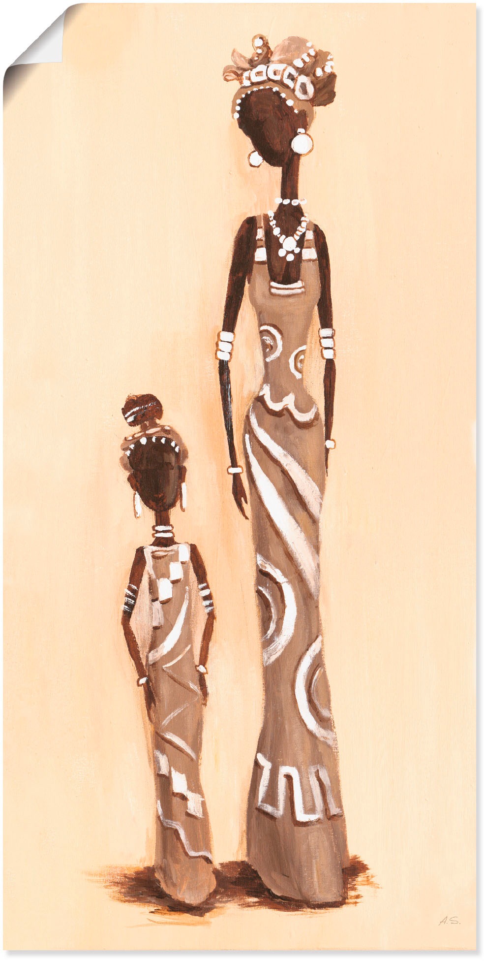 Image of Artland Wandbild »Afrikanerin - mit Kind«, Frau, (1 St.), in vielen Grössen & Produktarten - Alubild / Outdoorbild für den Aussenbereich, Leinwandbild, Poster, Wandaufkleber / Wandtattoo auch für Badezimmer geeignet bei Ackermann Versand Schweiz