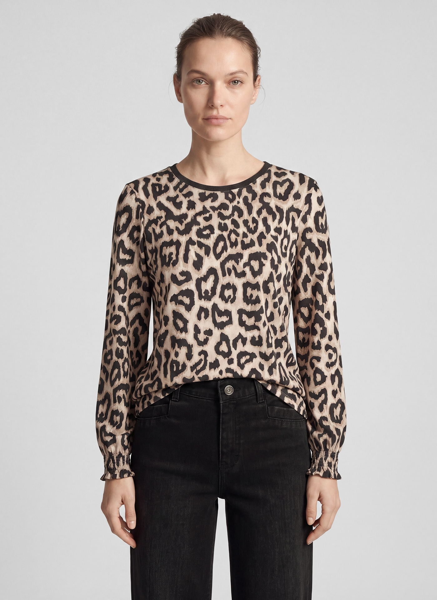 Image of Rabe Langarmshirt mit Leo-Print
