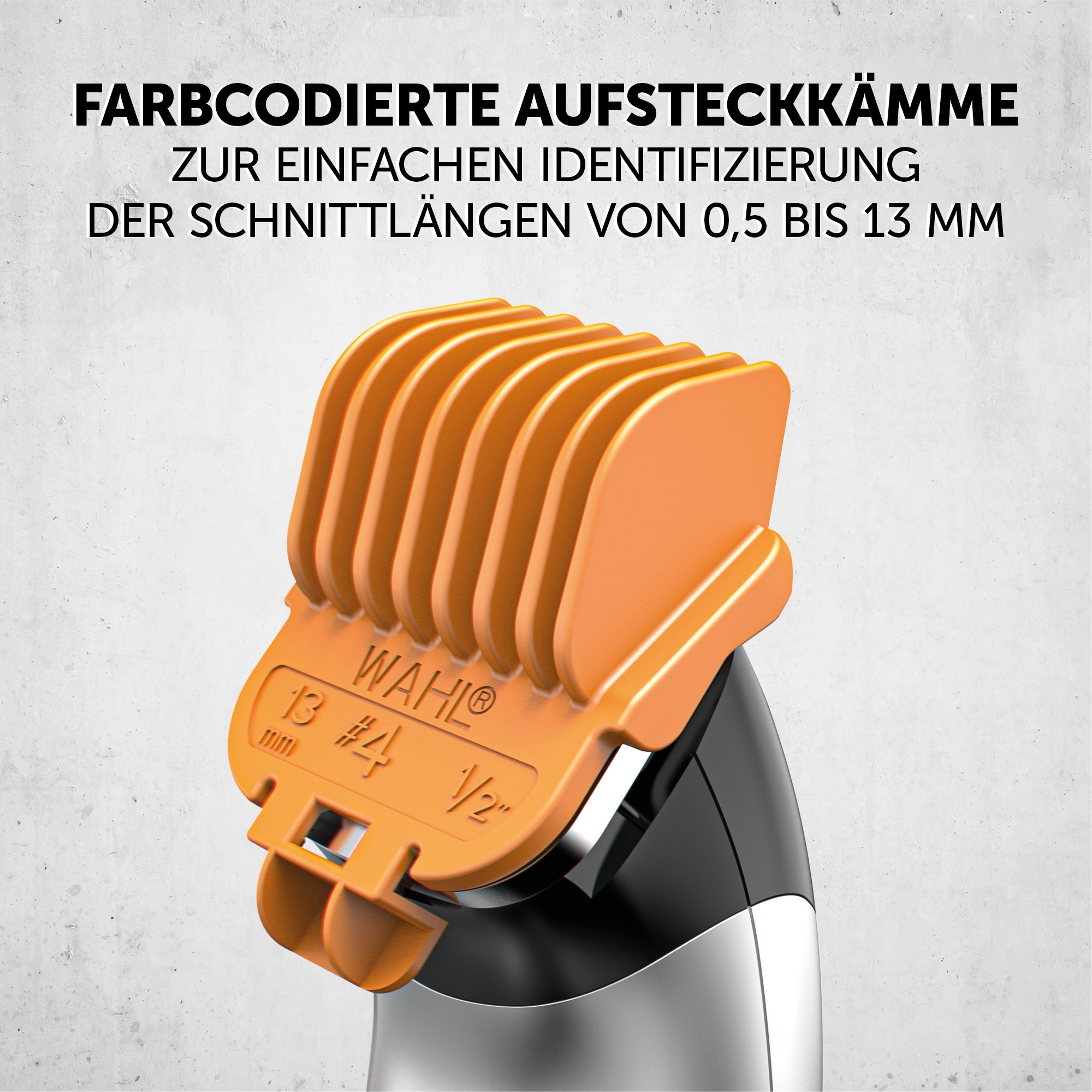 Wahl Bartschneider »Color Trim« 9 Aufsätze Farbcodierte Aufsteckkämme, Lithium-Ionen-Technologie, USB Aufladung