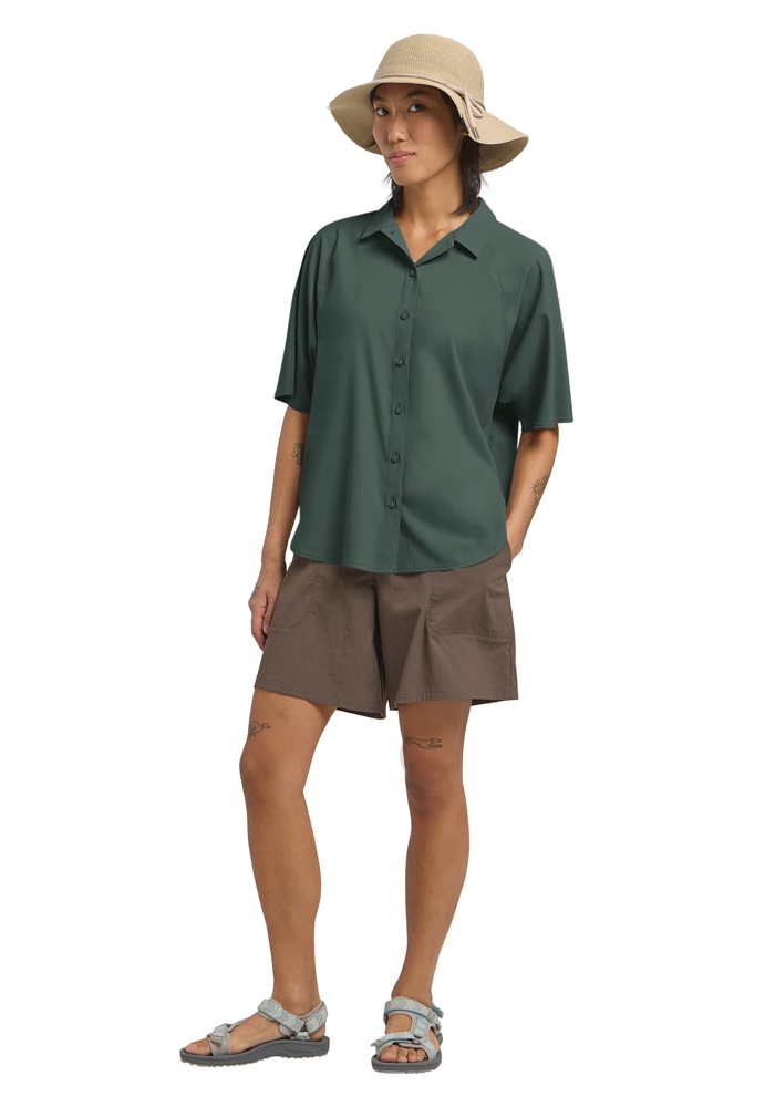 Jack Wolfskin Chemise à manches courtes »SIERRA QUEST SS SHIRT W« Atmungsaktiv, Windabweisend, Stretchkomfort