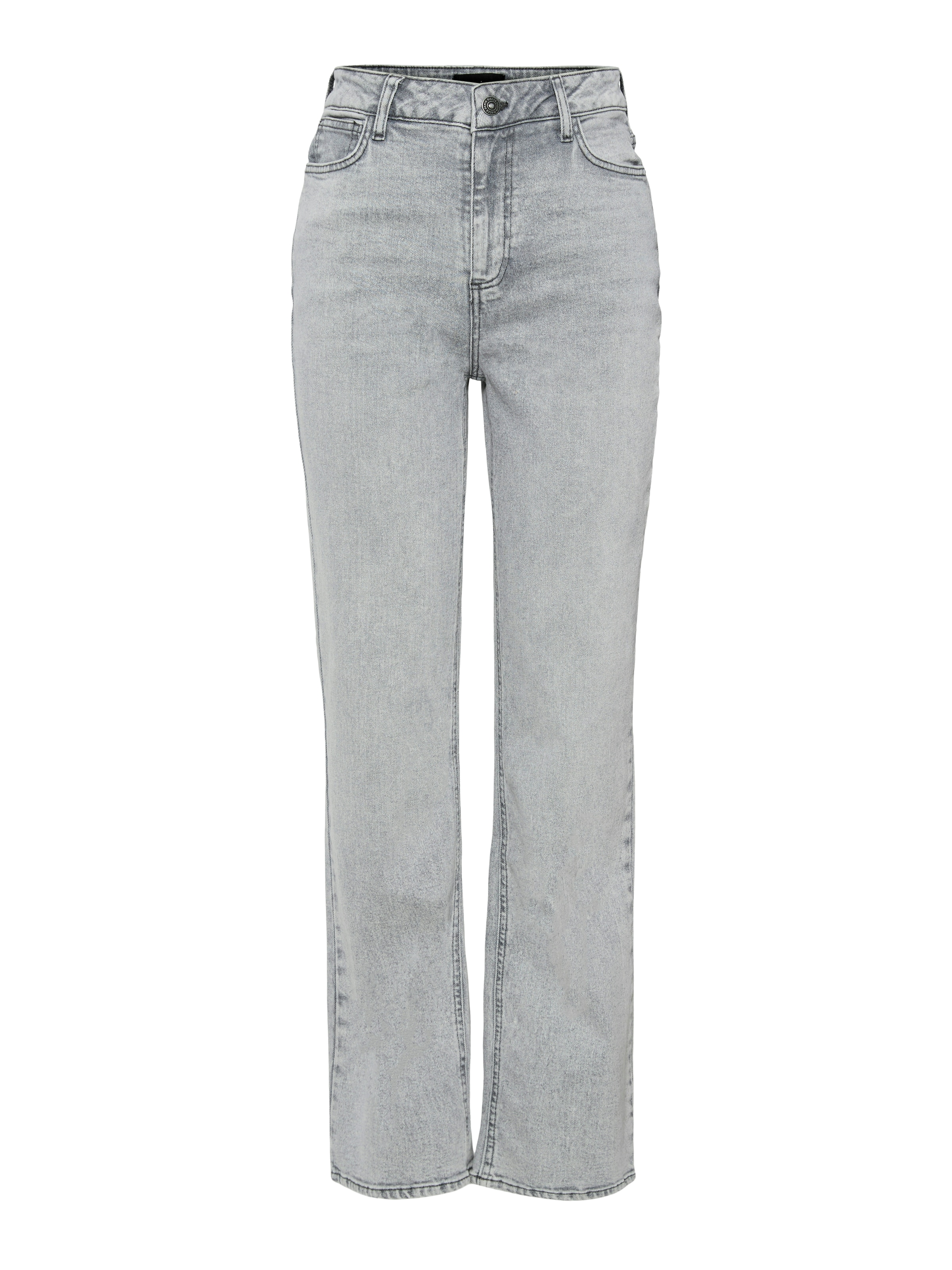 Image of pieces Straight-Jeans "PCKELLY HW STRAIGHT JEANS LG NOOS BC" High Waist, Straight Fit