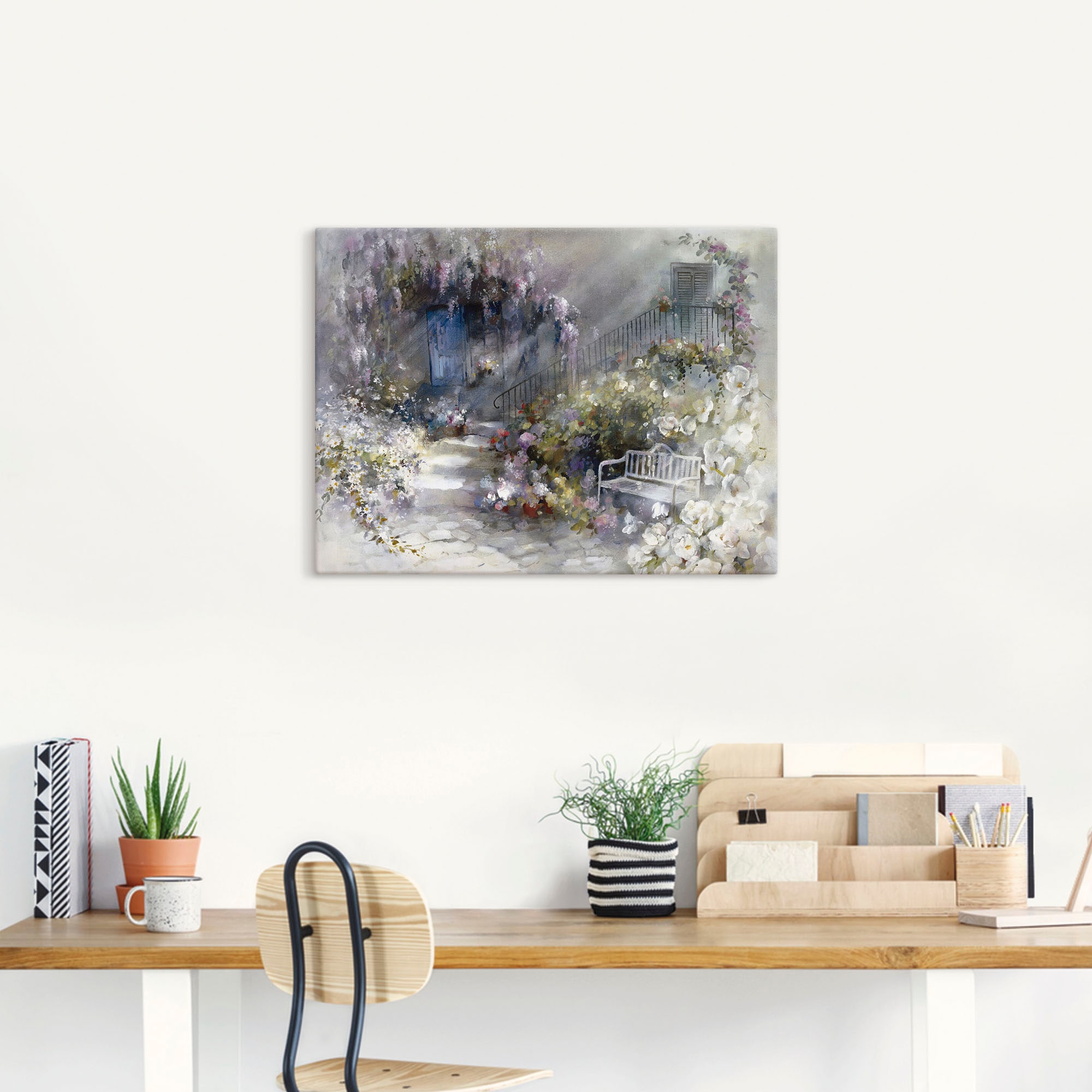 Artland Tableau sur toile »Wortlos« 1 cuis tlg. auf Holzrahmen gespannt