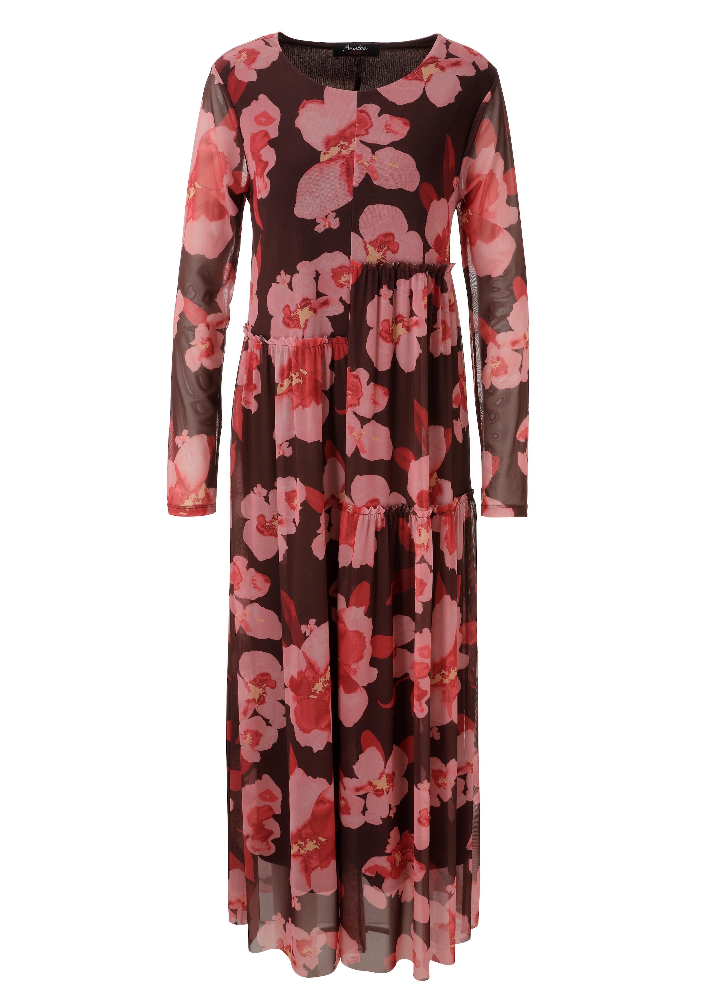 Aniston CASUAL Maxi robe imprimé de grandes fleurs décoratives - NOUVELLE COLLECTION