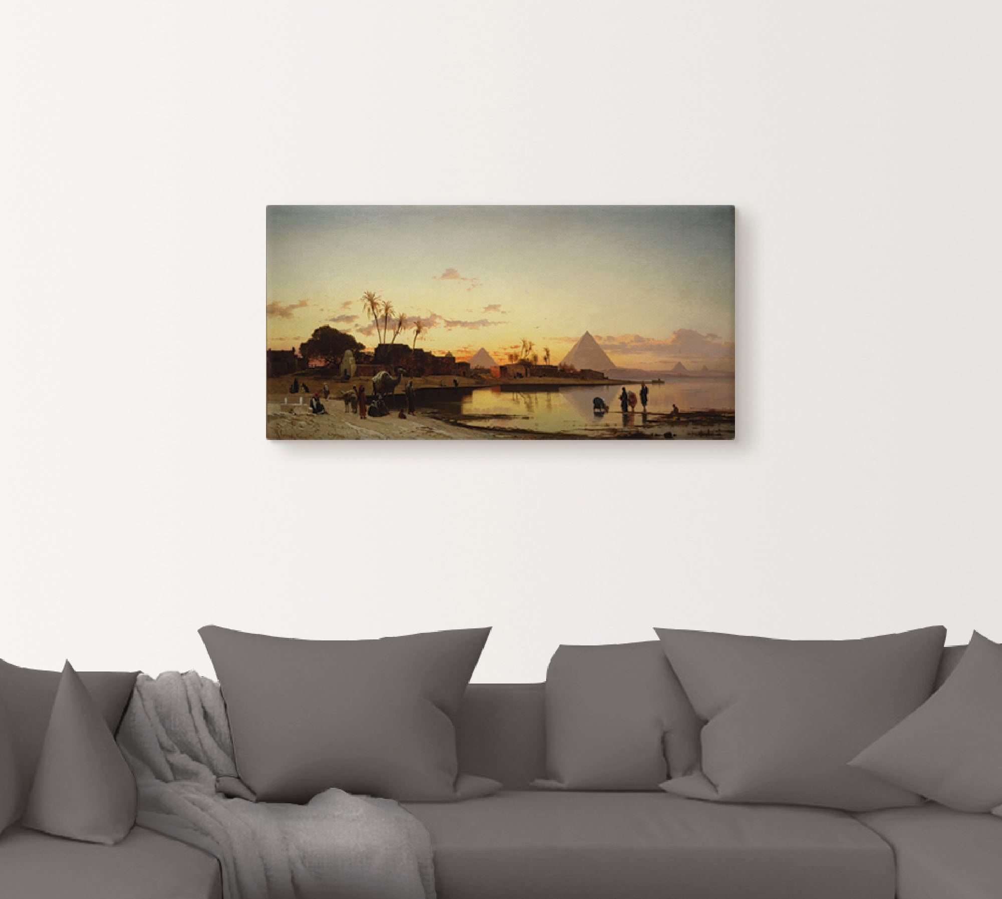 Artland Wandbild »Sonnenuntergang am Nil, Kairo.«, Afrika, (1 St.), als Leinwandbild, Poster in verschied. Grössen