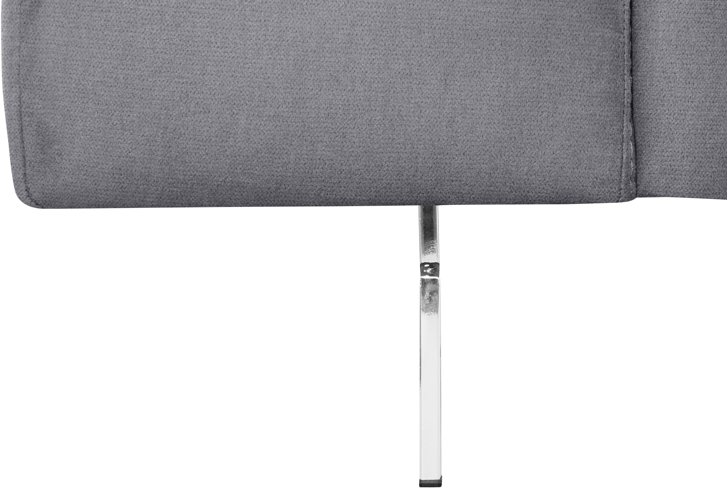 COTTA 3-Sitzer »Chef«, Big-Sofa mit Kopfteilverstellung, edle Metallkufen